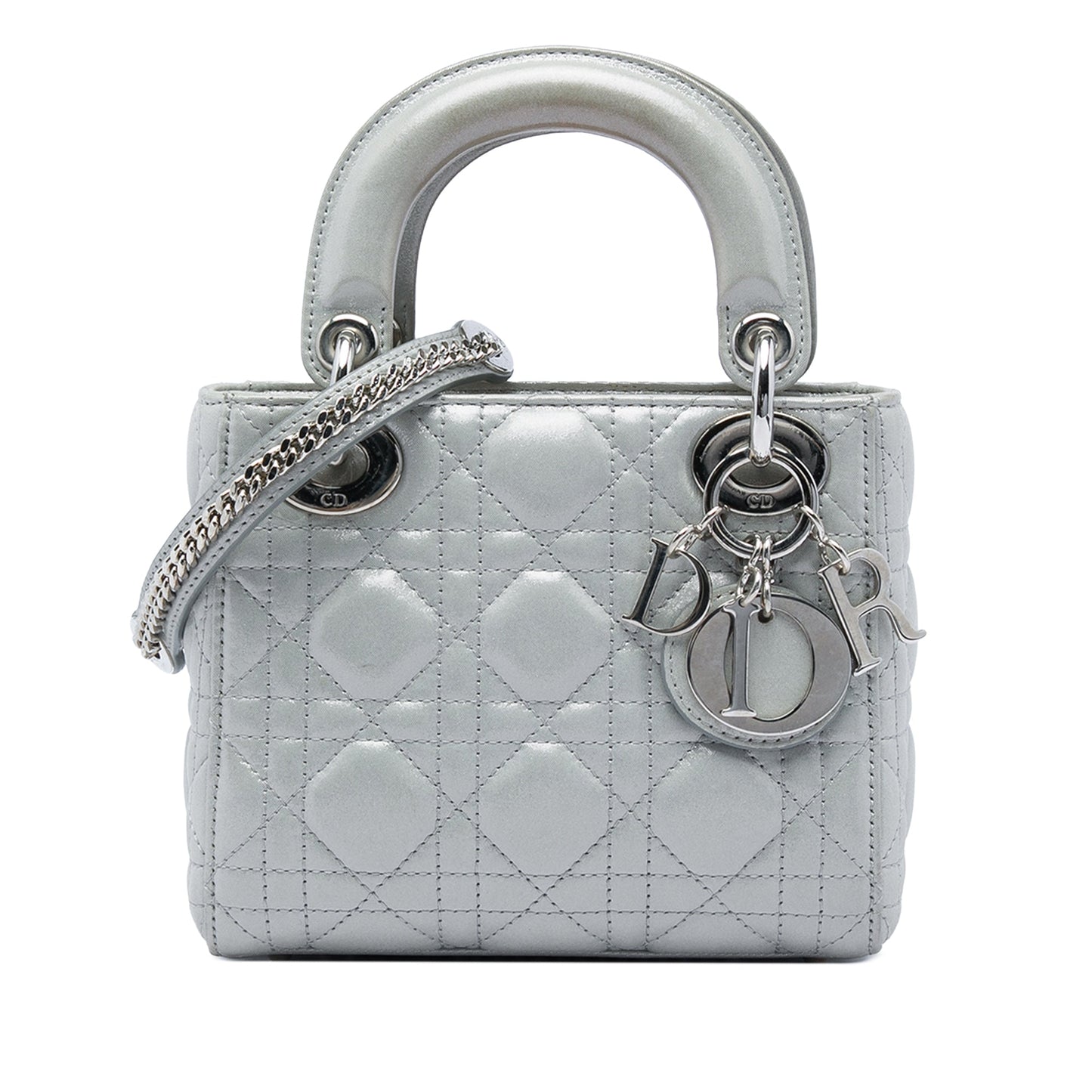 Dior Mini Iridescent Lambskin Cannage Lady Dior