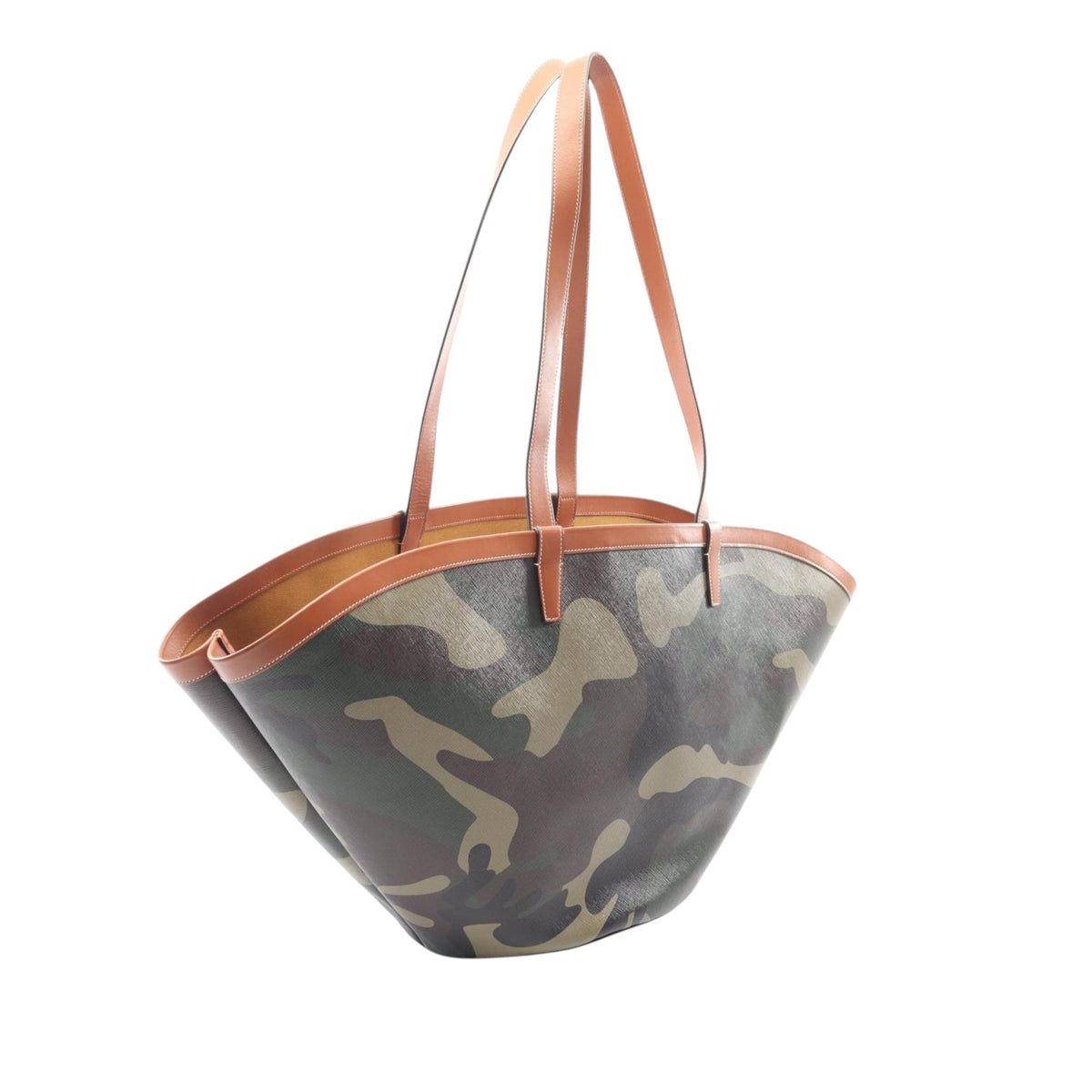 Celine Large Camouflage Coated Canvas Couffin Tote