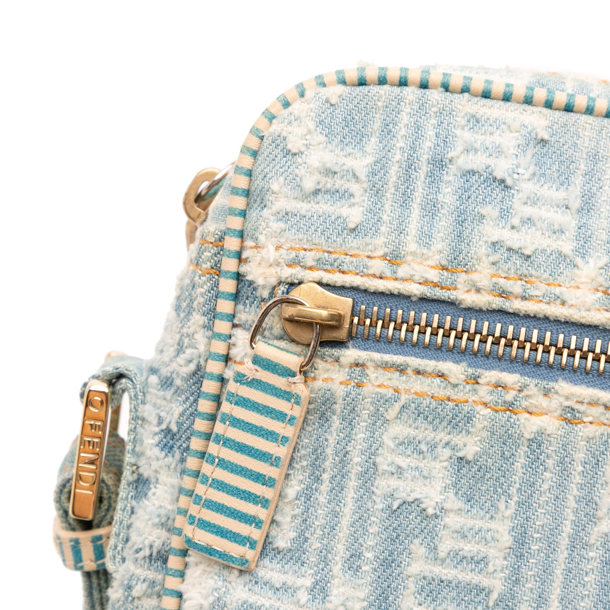 Fendi Zucca Denim Crossbody