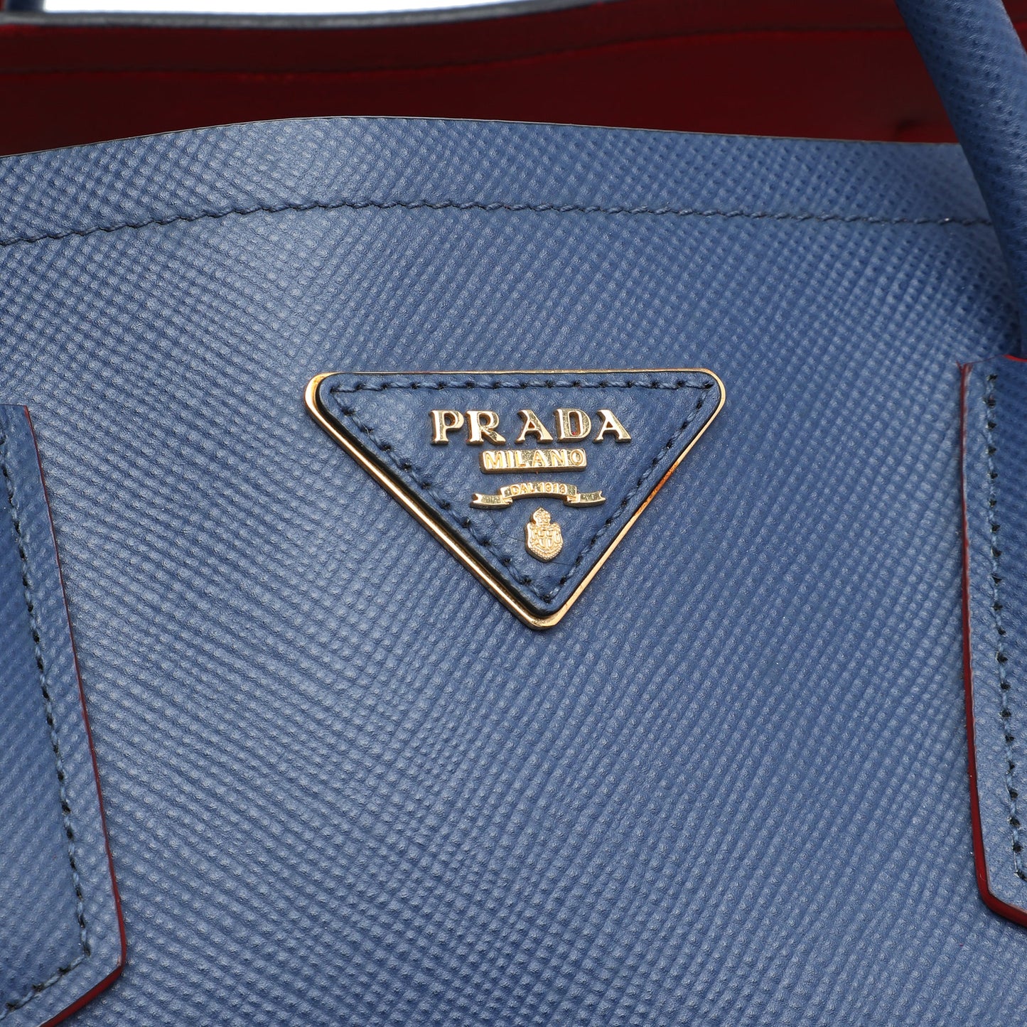 Prada Large Saffiano Cuir Double Satchel