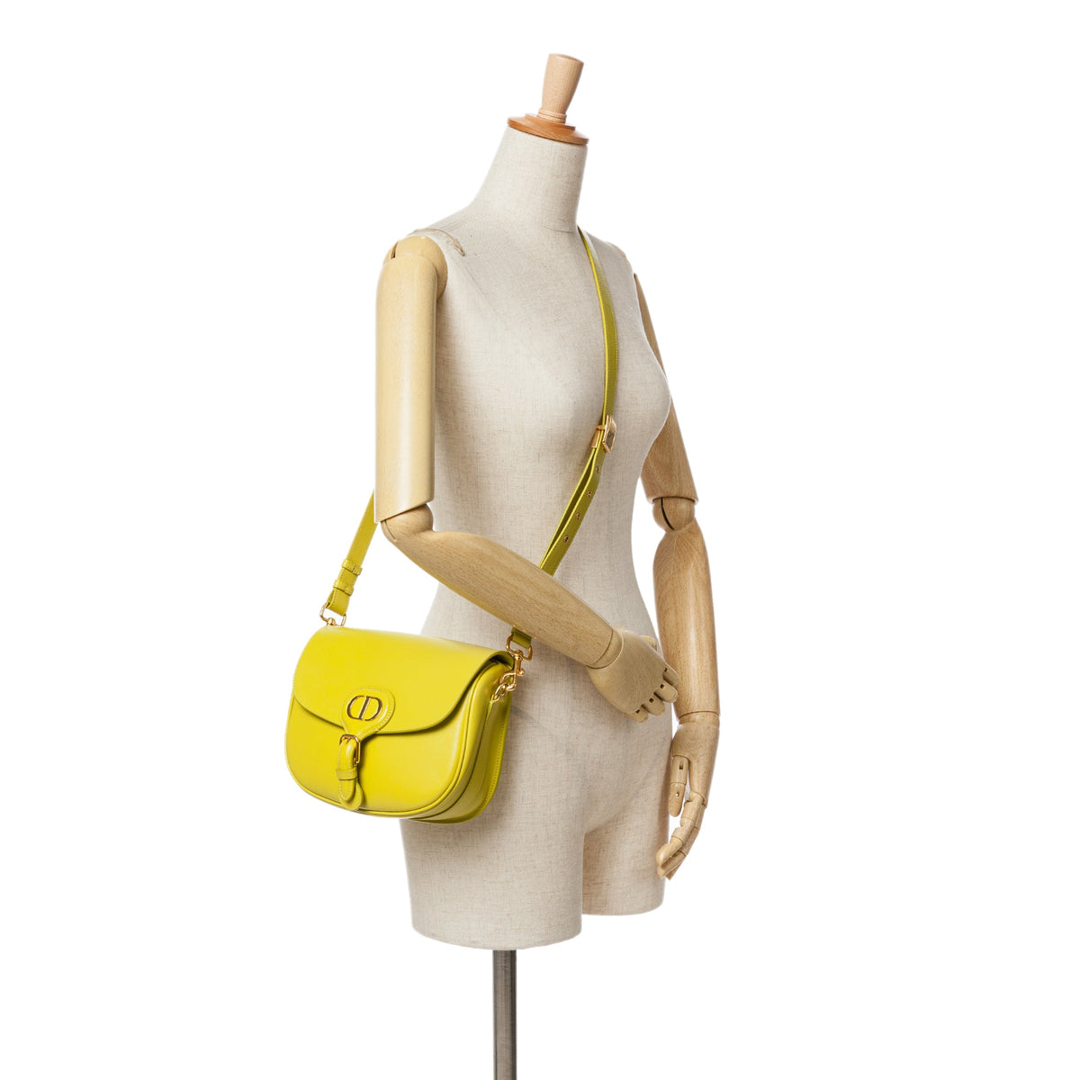 Dior Medium Leather Bobby Crossbody — Green