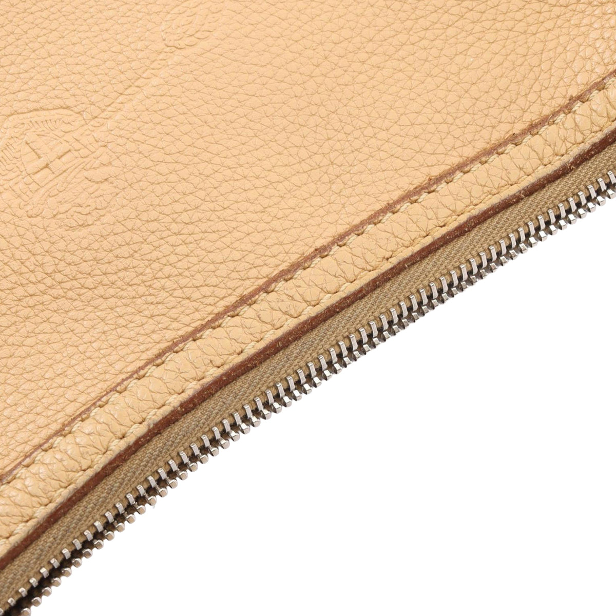 Prada Vitello Daino Logo Crossbody — Beige