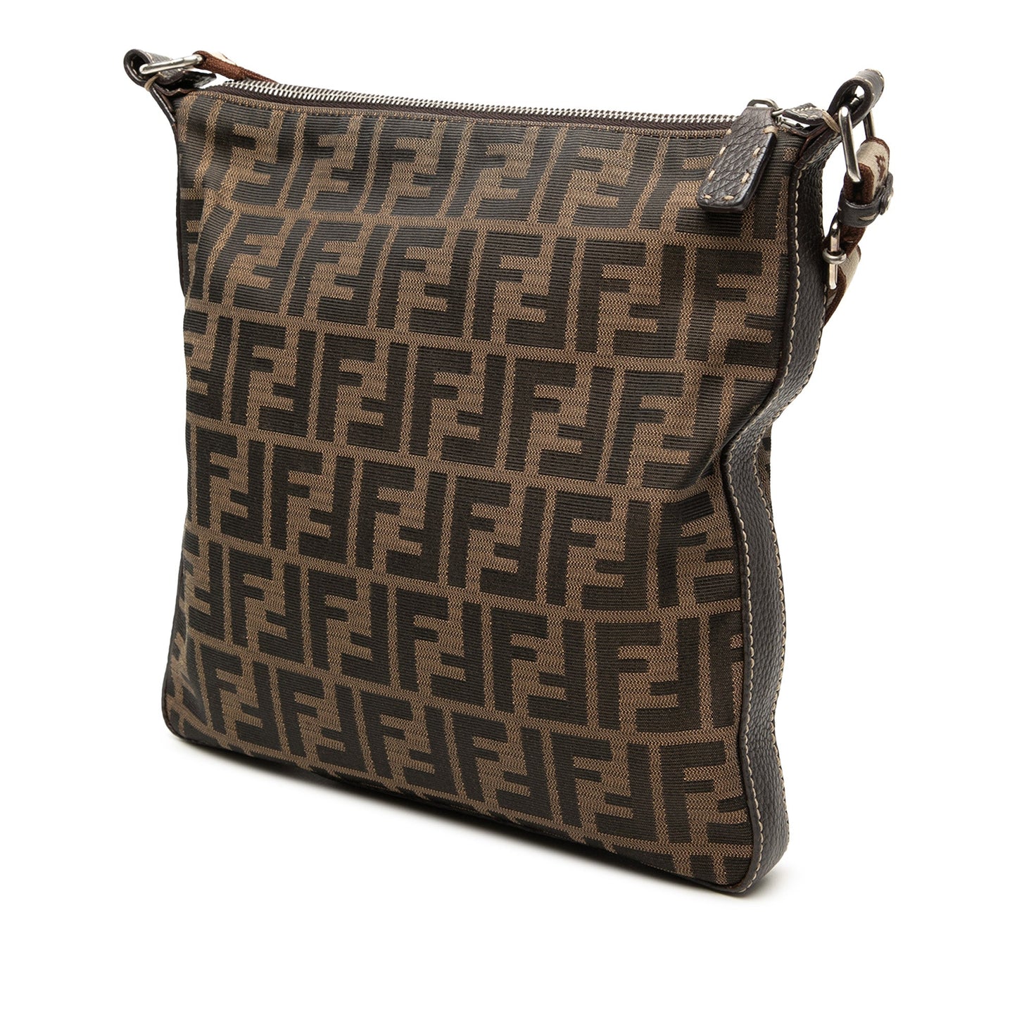 Fendi Zucca Canvas Selleria Crossbody