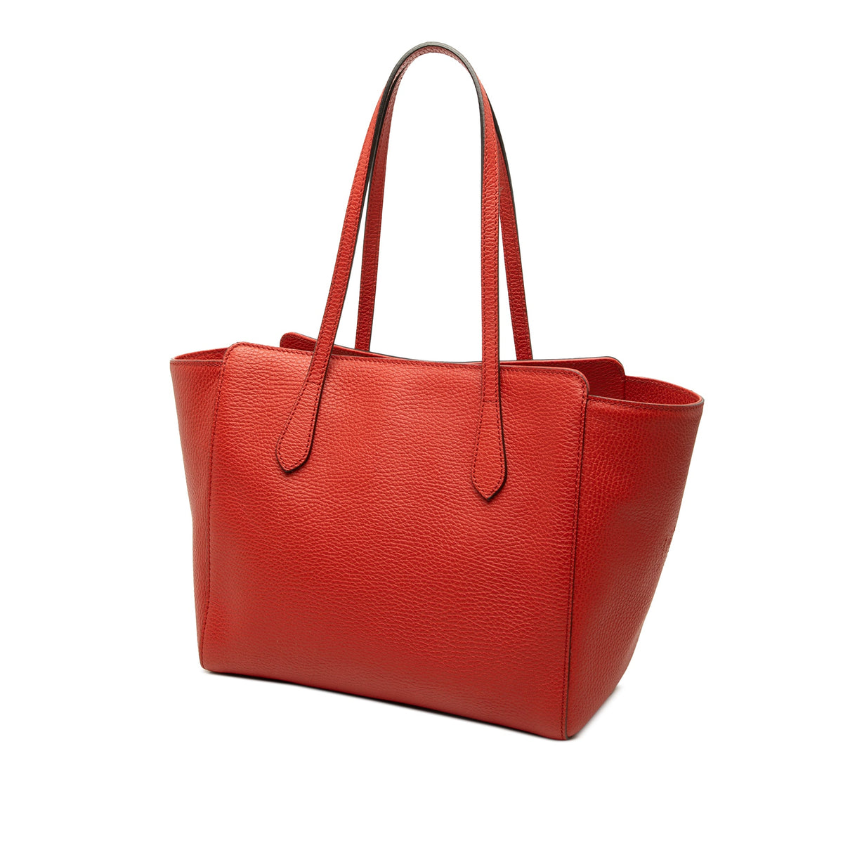 Gucci Small Calfskin Swing Tote — Red
