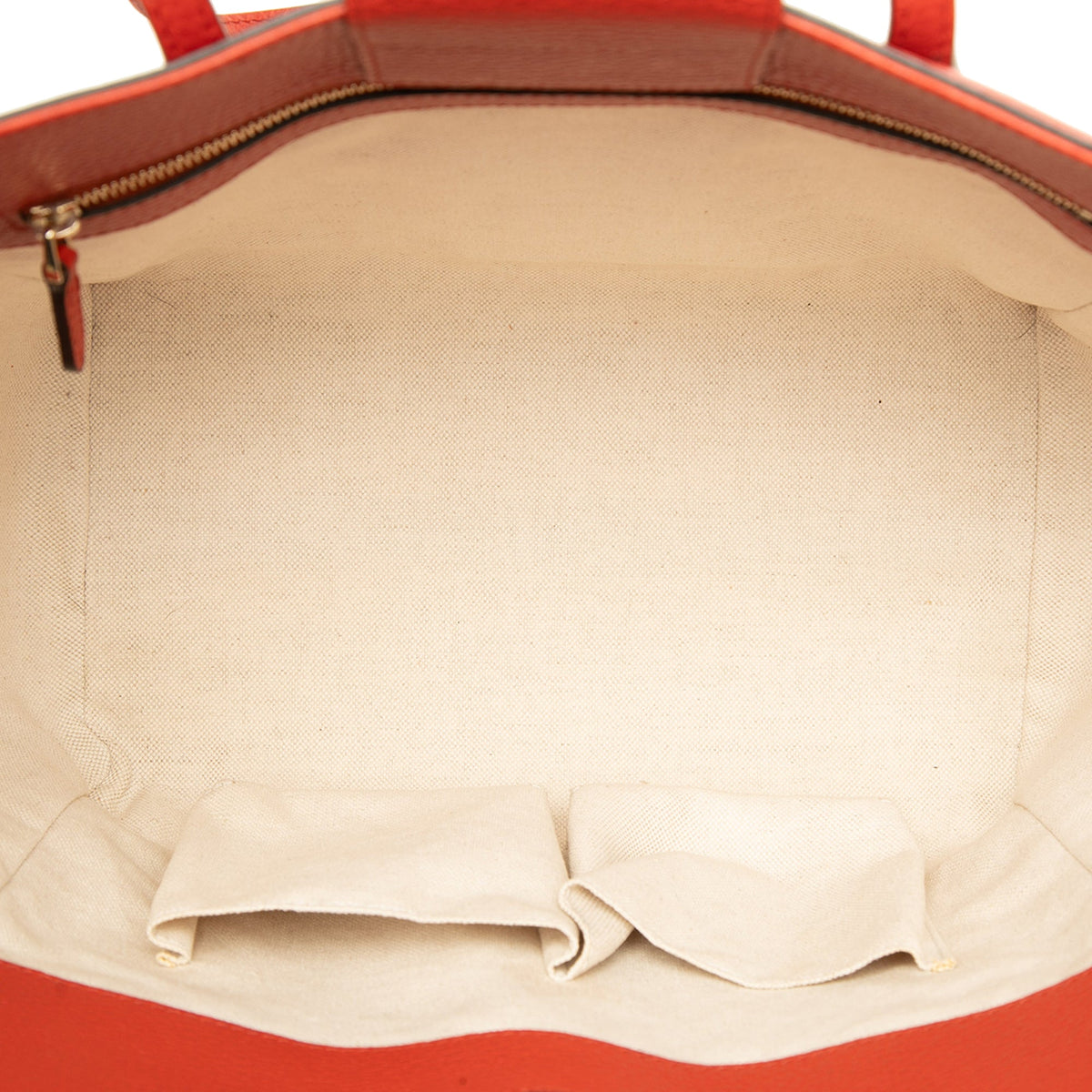 Gucci Small Calfskin Swing Tote — Red