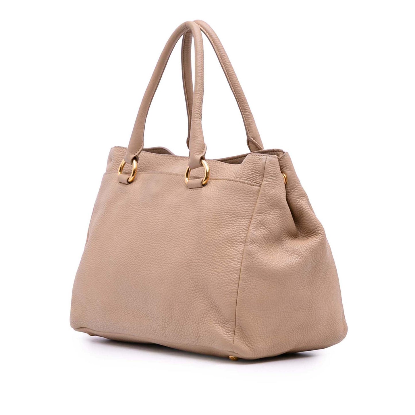 Prada Vitello Daino Open Convertible Tote