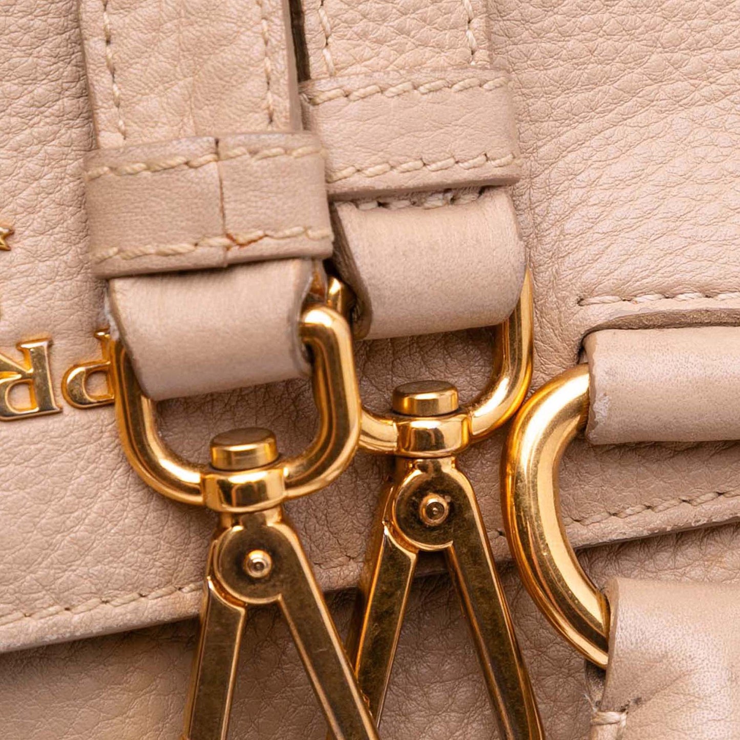 Prada Vitello Daino Open Convertible Tote