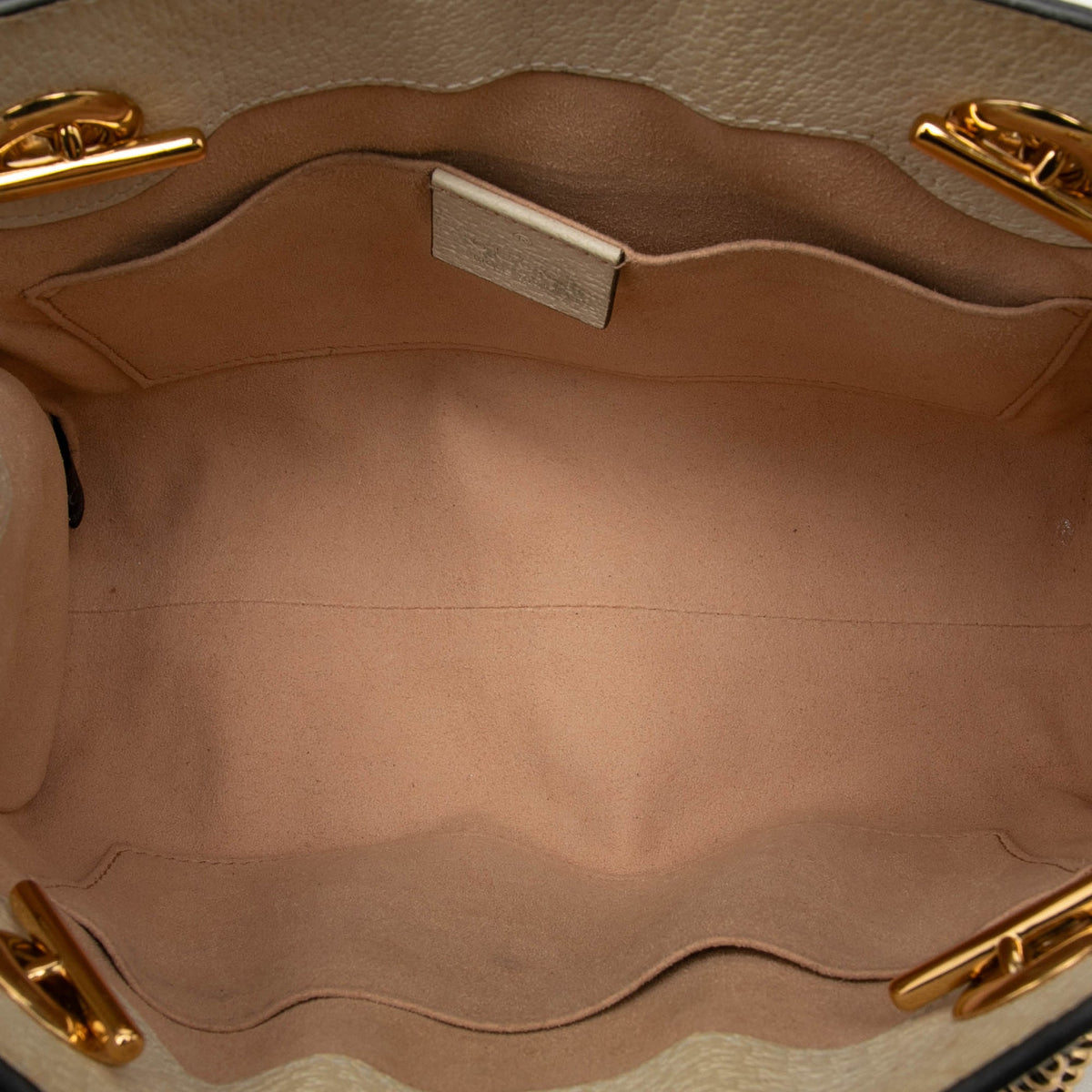 Gucci Small GG Supreme Flora Padlock Tote