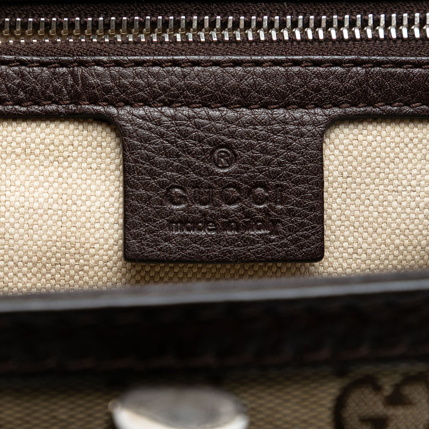 Gucci Medium GG Canvas New Bamboo Top Handle Bag