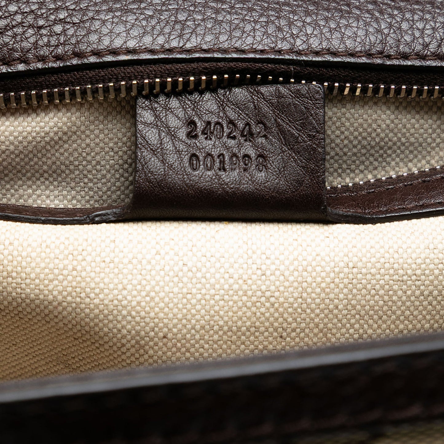 Gucci Medium GG Canvas New Bamboo Top Handle Bag