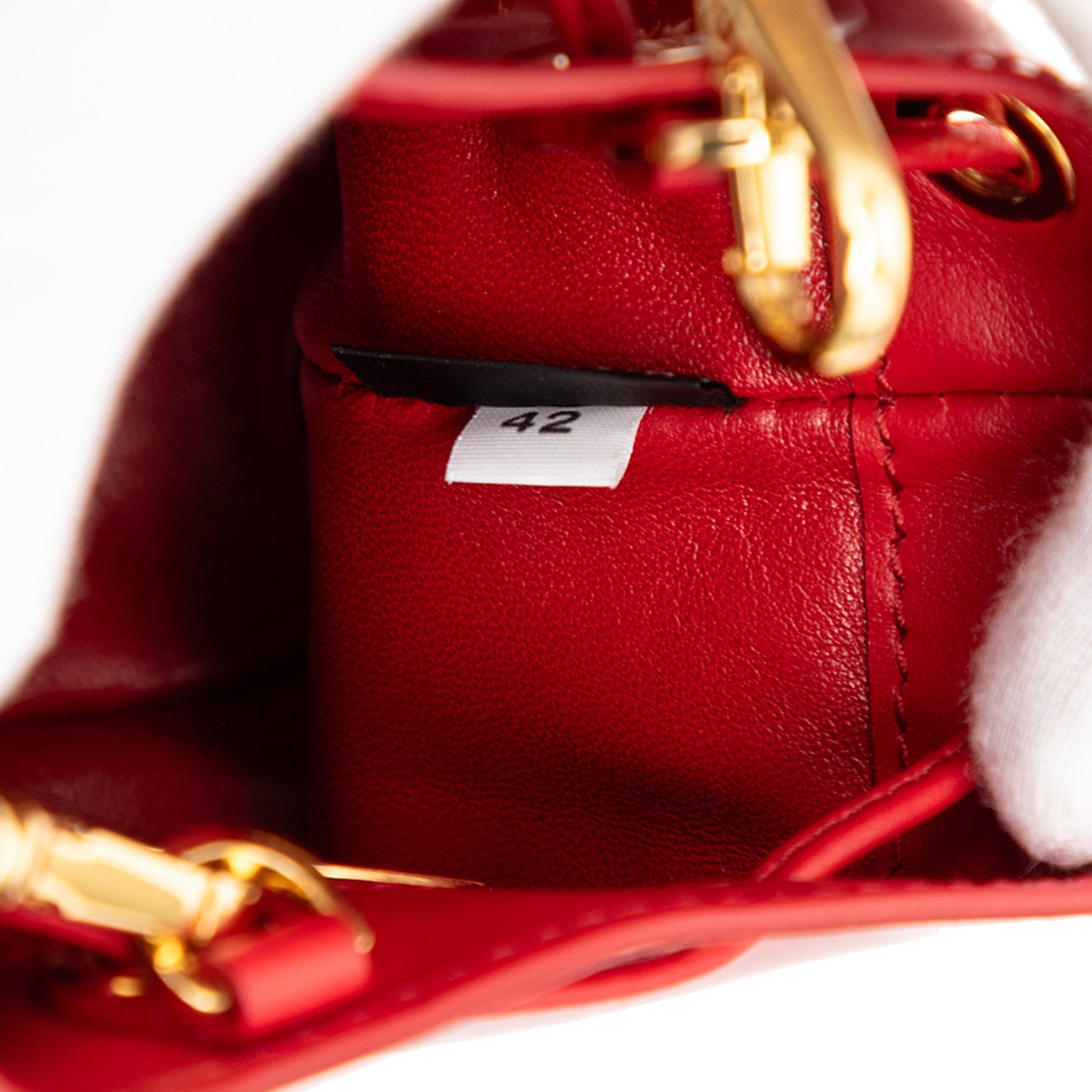 Prada Mini Patent Drawstring Pouch