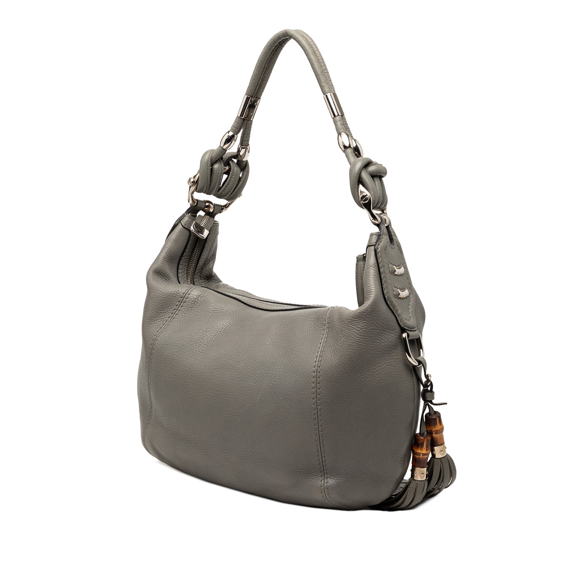 Gucci Pebbled Leather Techno Horsebit Hobo