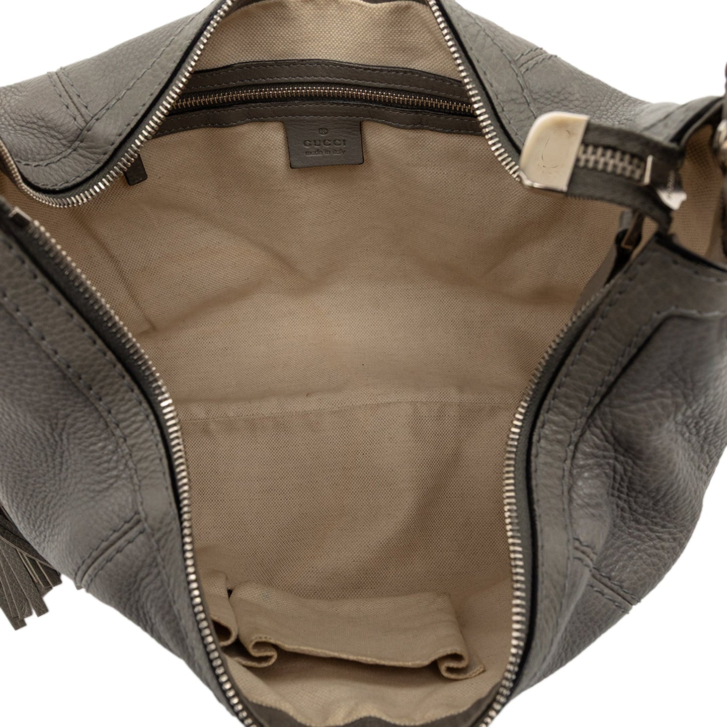 Gucci Pebbled Leather Techno Horsebit Hobo