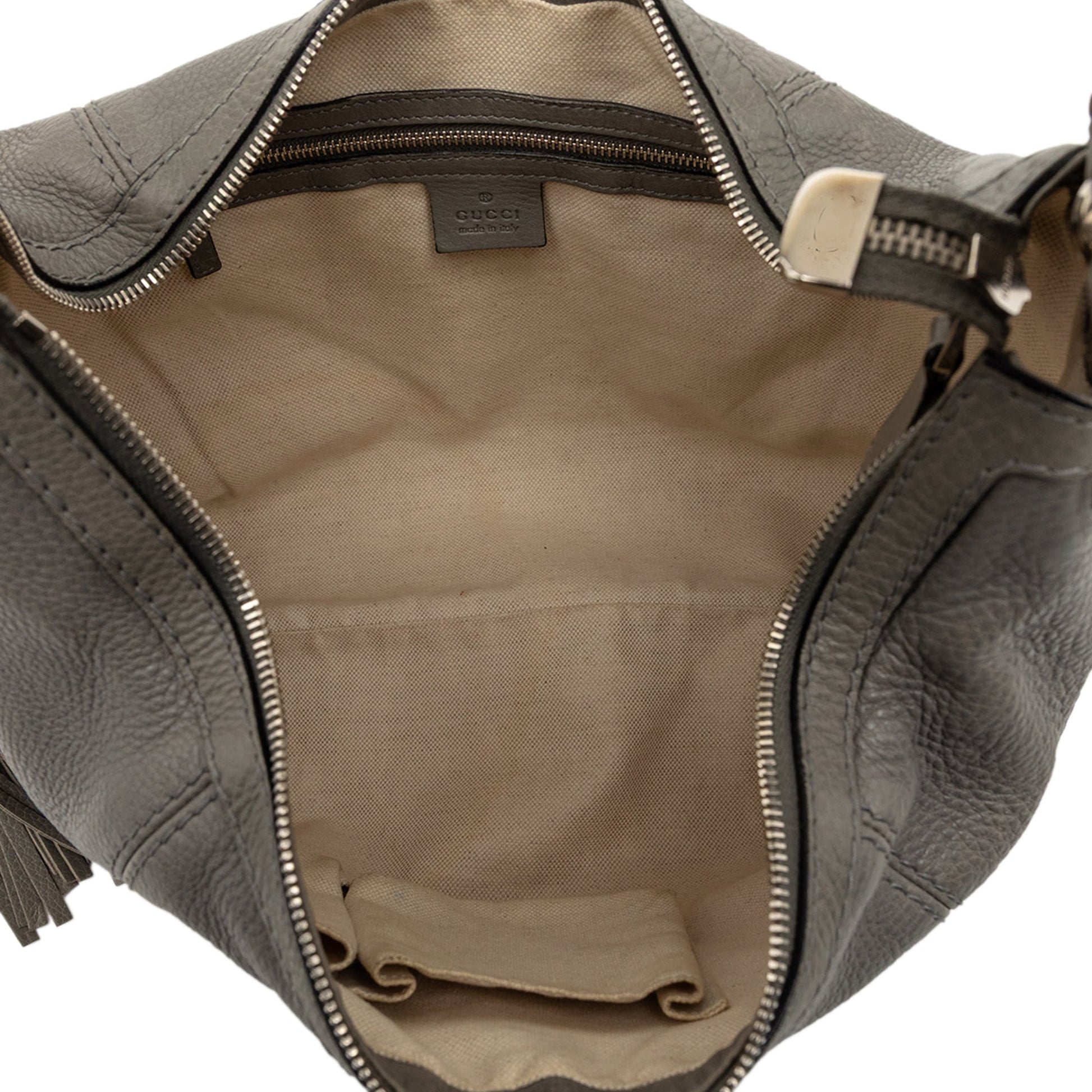 Gucci Pebbled Leather Techno Horsebit Hobo
