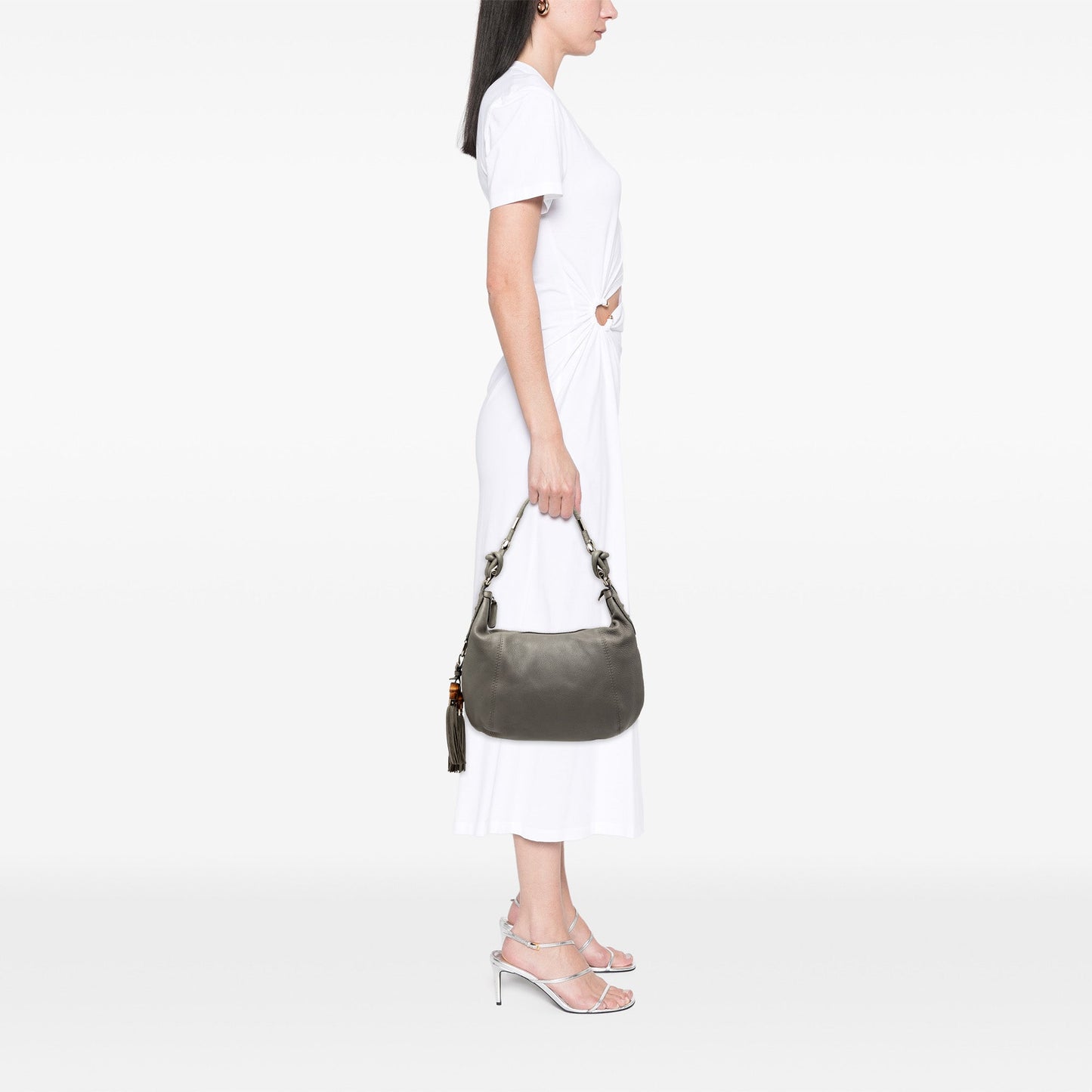 Gucci Pebbled Leather Techno Horsebit Hobo