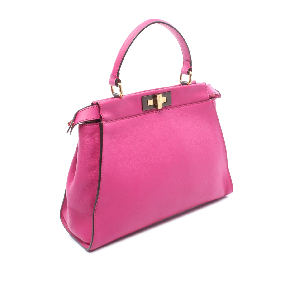 Fendi Medium Leather Peekaboo Iconic Satchel