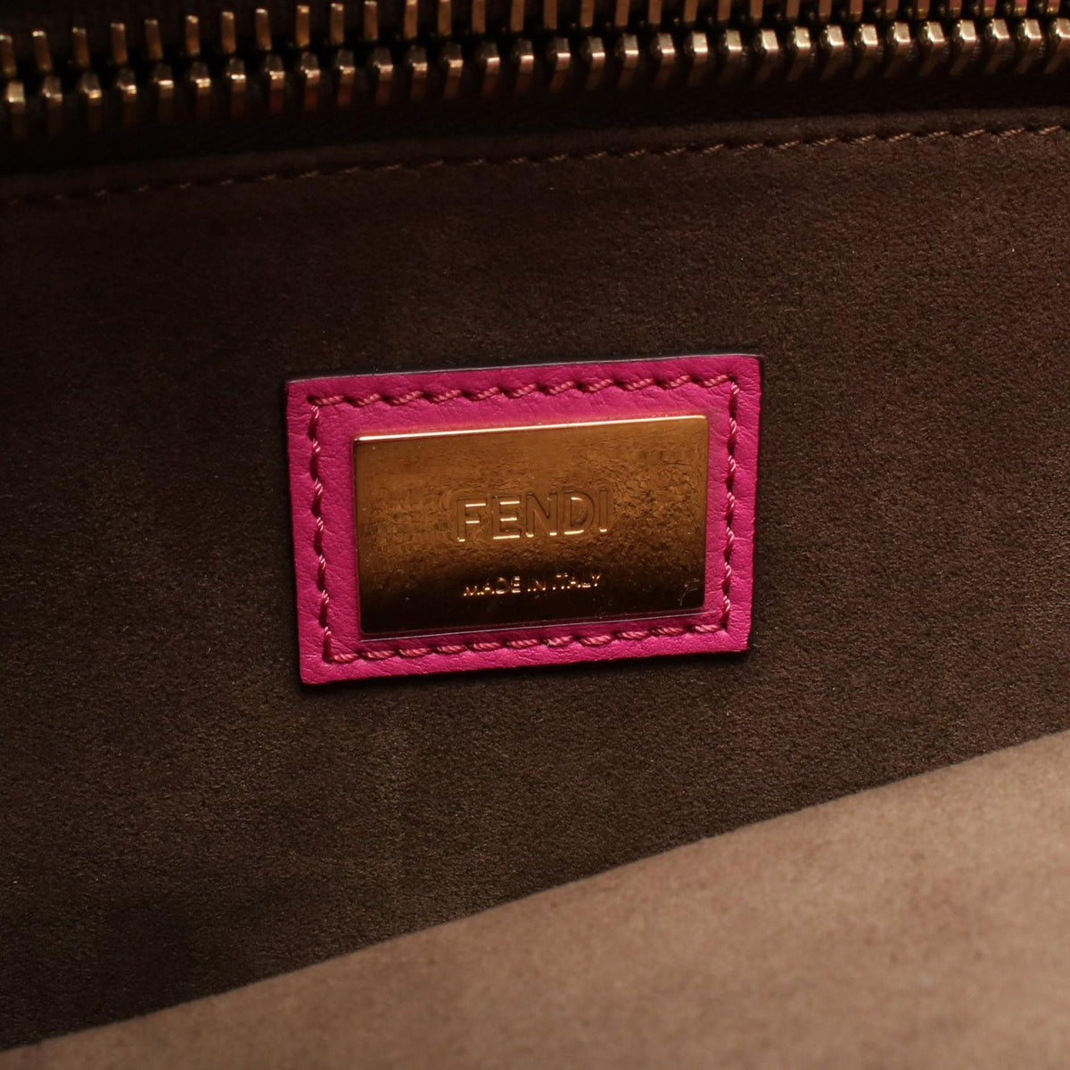 Fendi Medium Leather Peekaboo Iconic Satchel