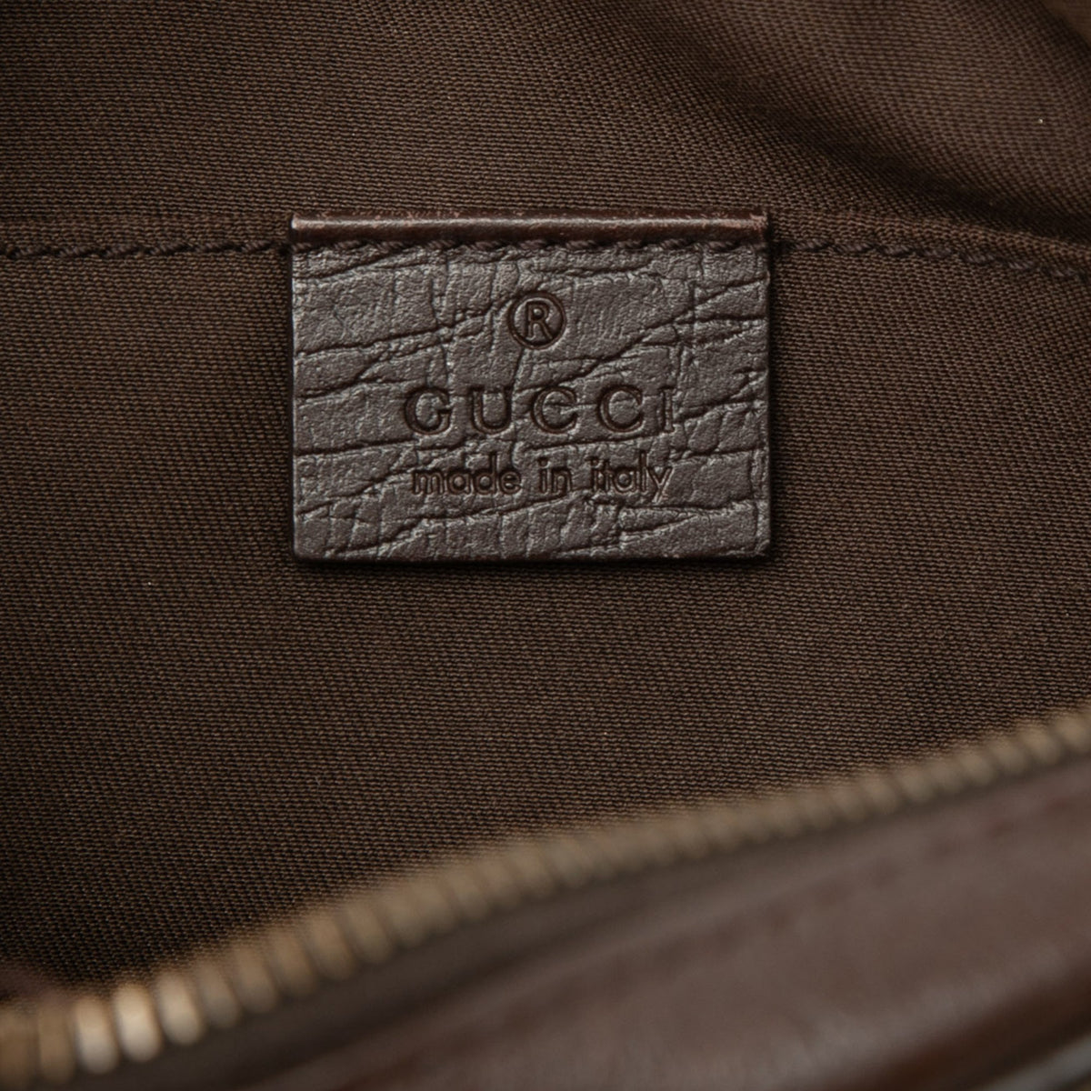 Gucci GG Supreme Web Crossbody — Beige
