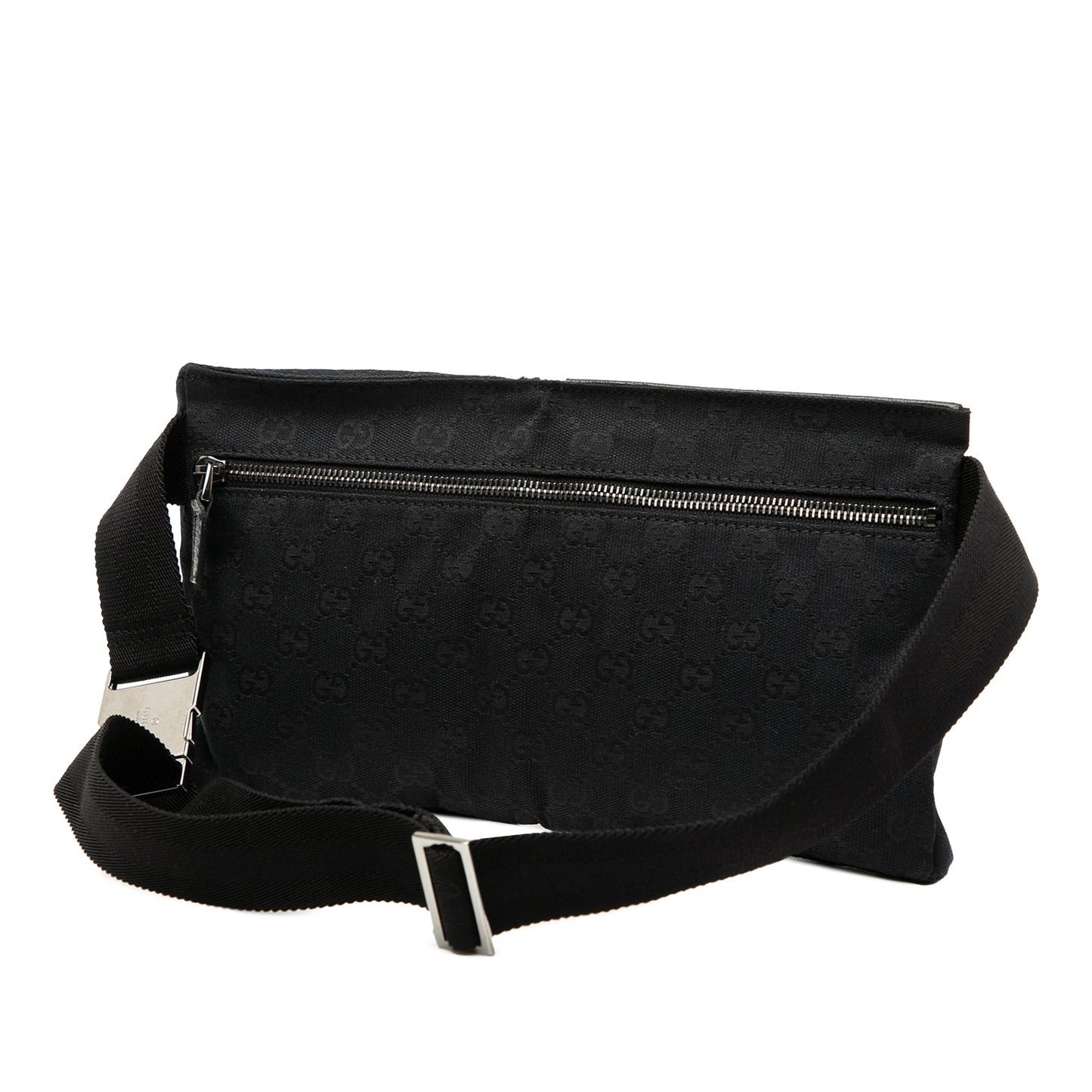 Gucci GG Canvas Double Pocket Belt Bag