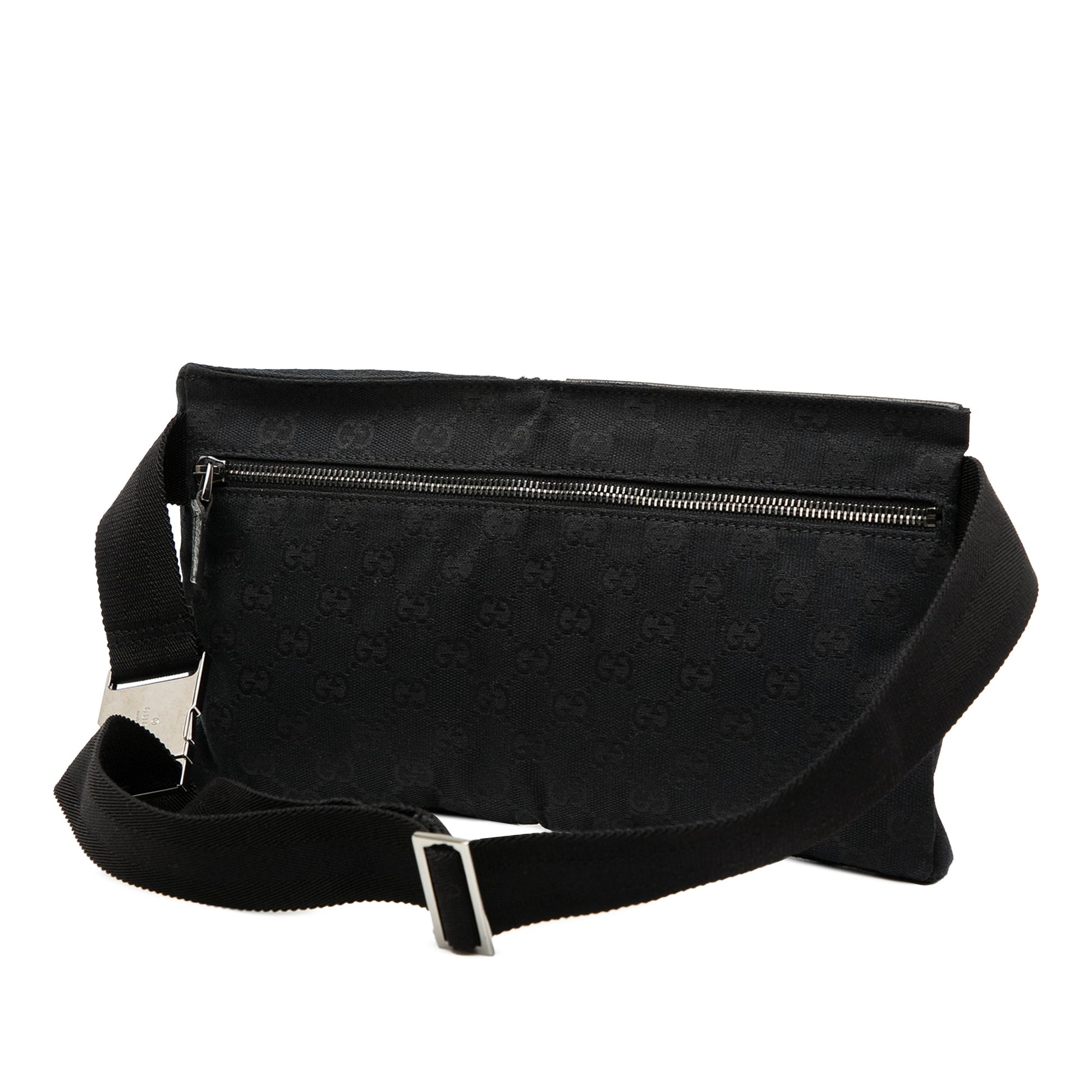Gucci GG Canvas Double Pocket Belt Bag