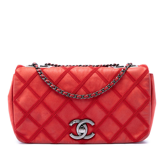 Chanel Small Nubuck Diamond Stitch Chain Flap