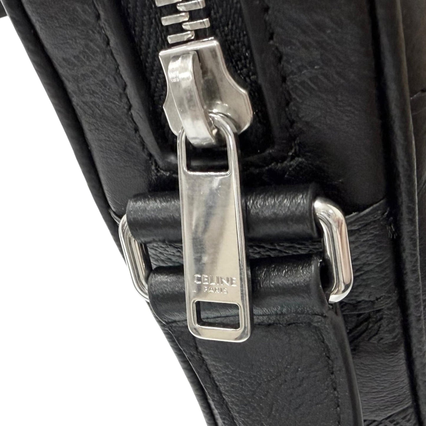 Celine Medium Triomphe Embossed Calfskin Messenger Bag