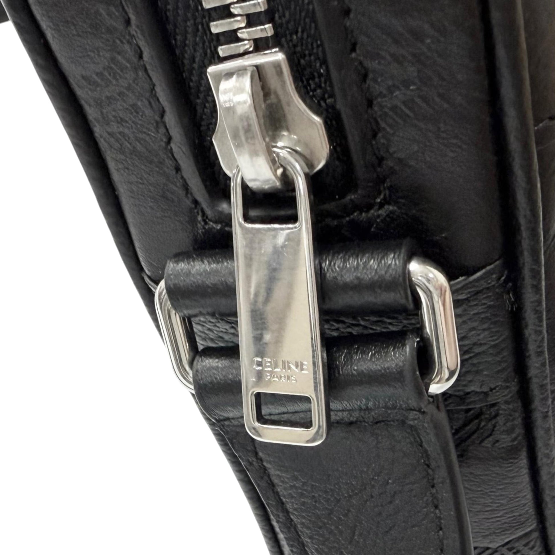 Celine Medium Triomphe Embossed Calfskin Messenger Bag