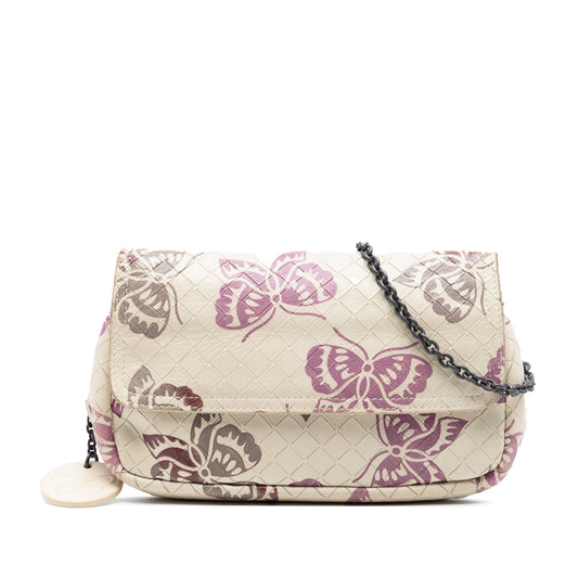 Small Nappa Intrecciomirage Butterfly Chain Crossbody