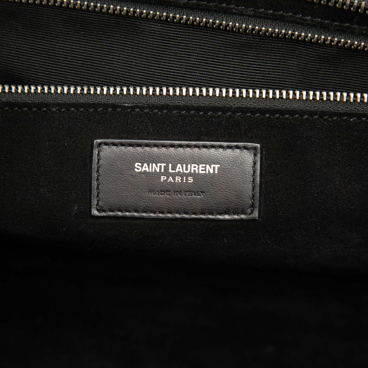 Saint Laurent Medium Croc Embossed Calfskin Cabas Rive Gauche Satchel