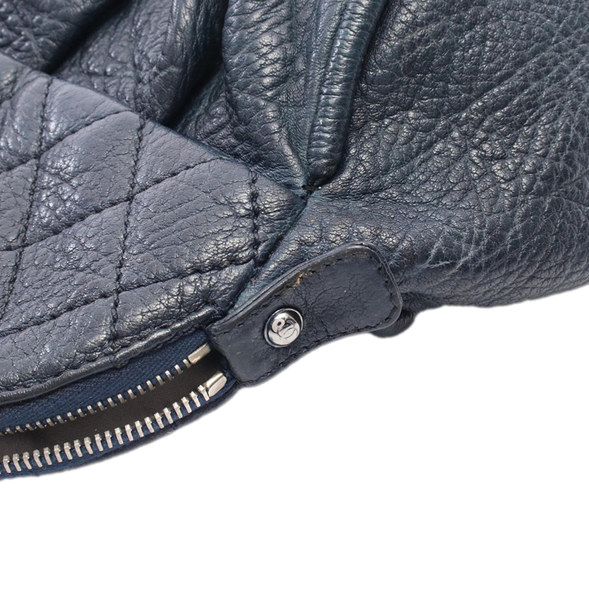 Chanel Calfskin Lady Braid Shoulder Bag — Blue