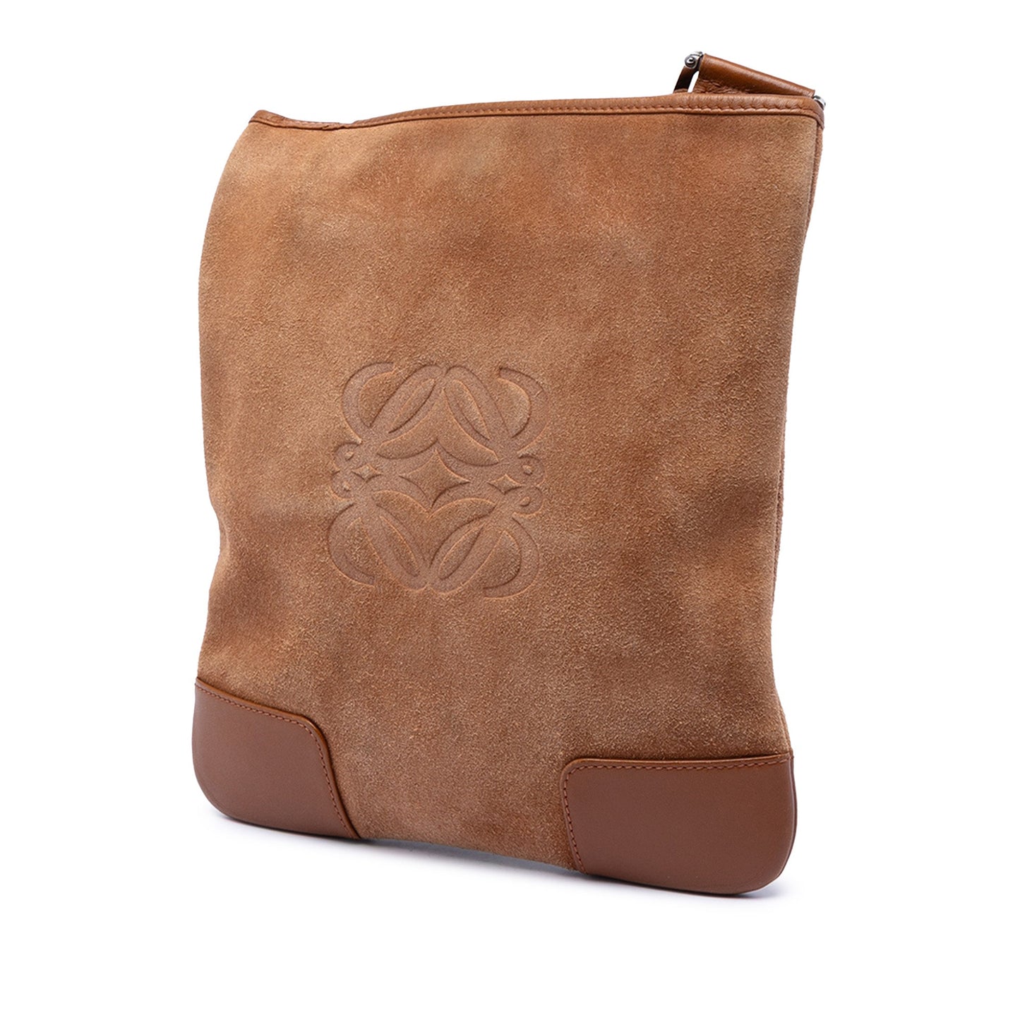 LOEWE Suede Anagram Crossbody
