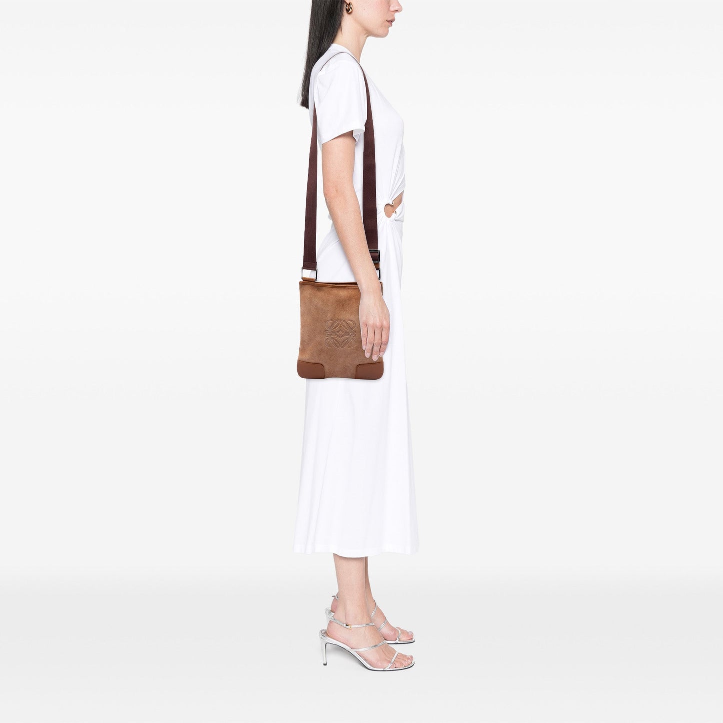 LOEWE Suede Anagram Crossbody