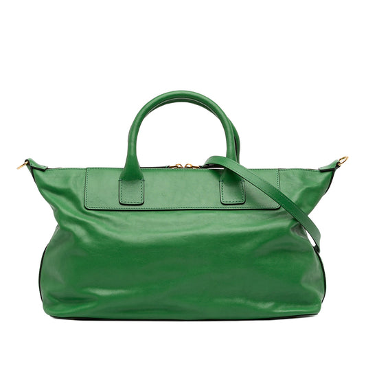 Marni Leather Top Handle Zip Satchel