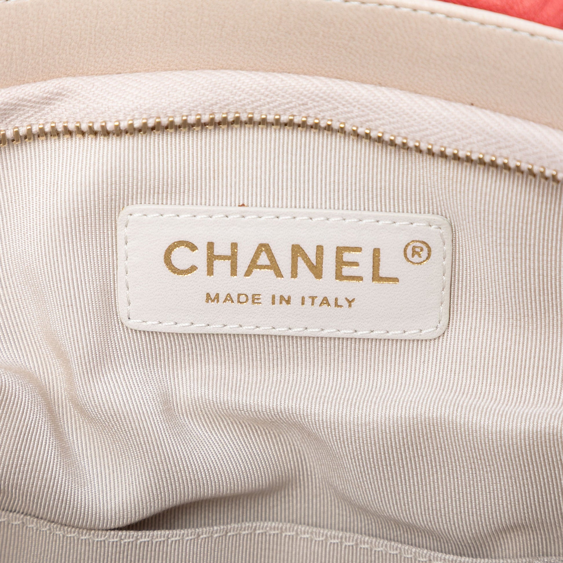 Chanel CC Multicolore Padded Lambskin Faux Pearl Clutch