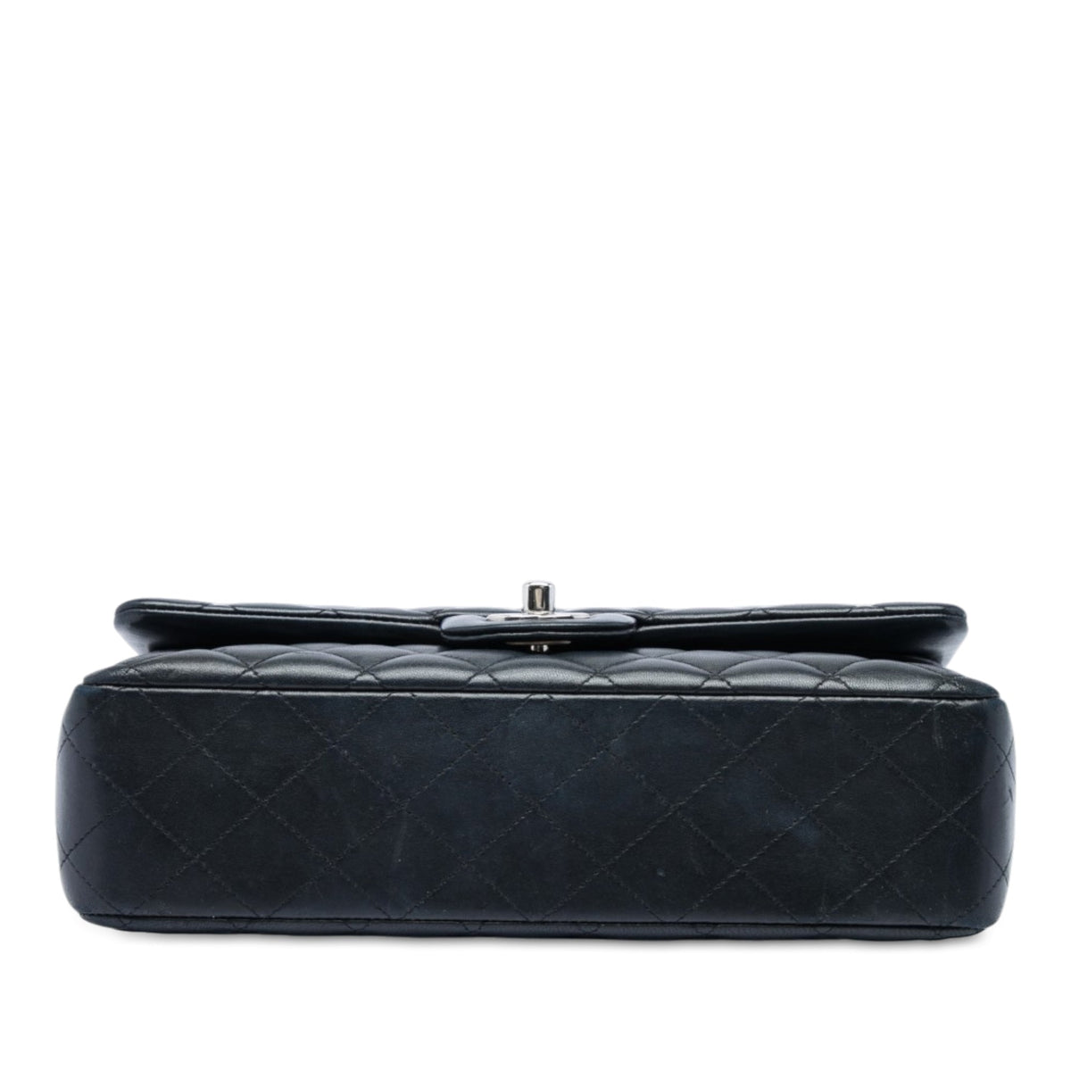 Chanel Medium Classic Lambskin Double Flap — Black