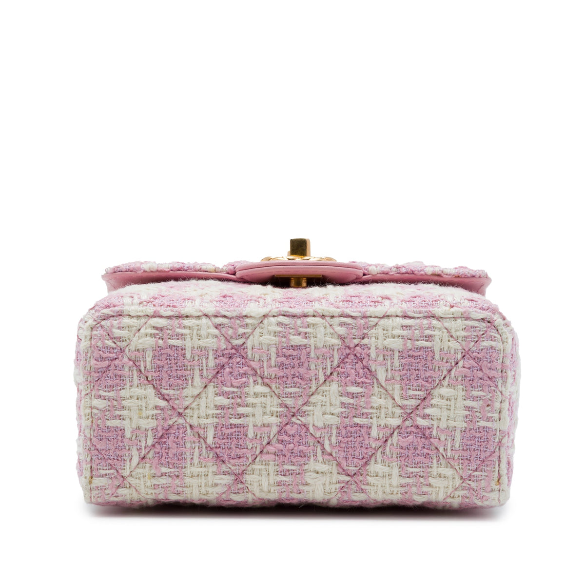 Chanel Quilted Tweed Crush Top Handle Flap