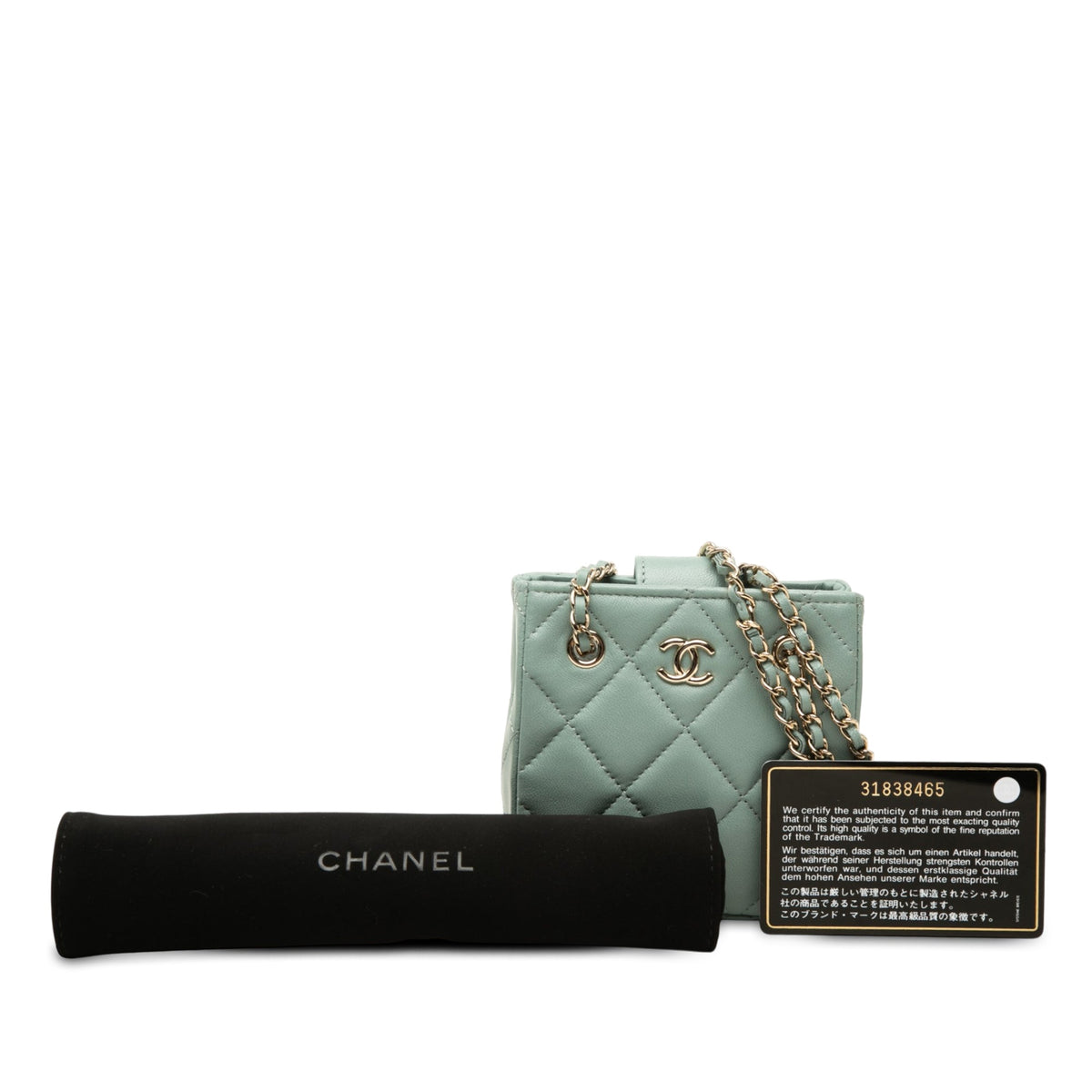 Chanel Mini CC Quilted Lambskin Chain Crossbody