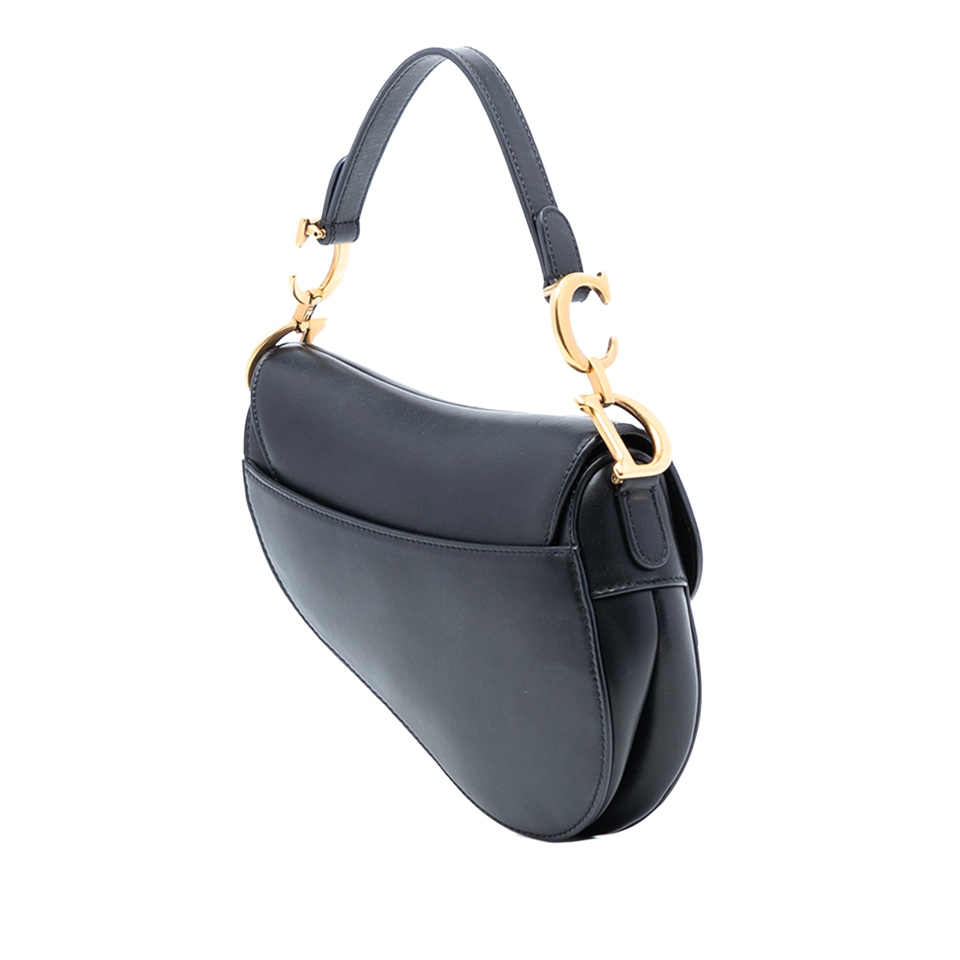 Dior Mini Leather Saddle Bag