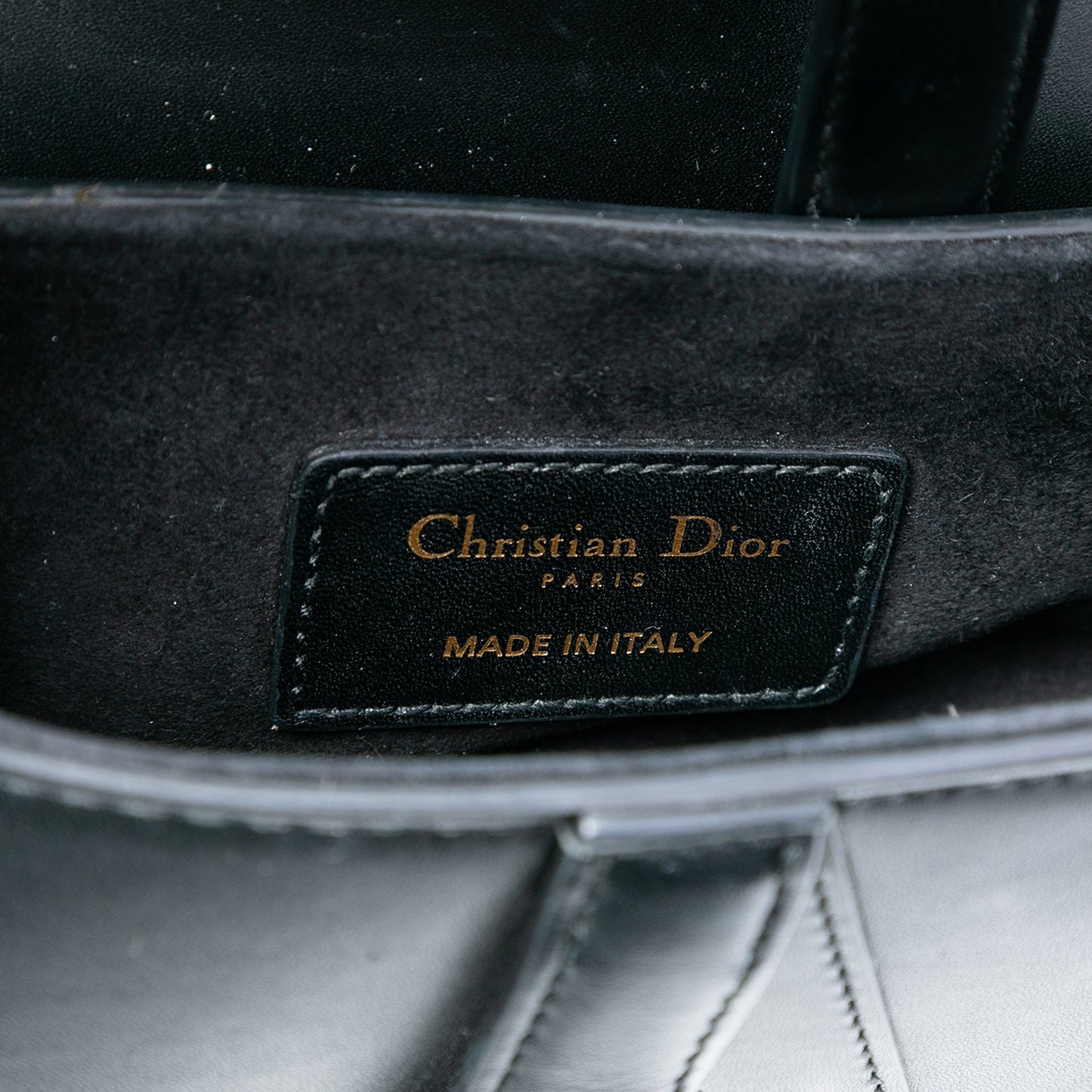 Dior Mini Leather Saddle Bag