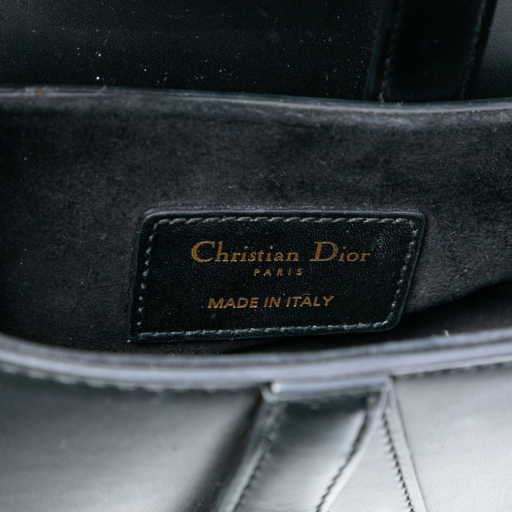 Dior Mini Leather Saddle Bag