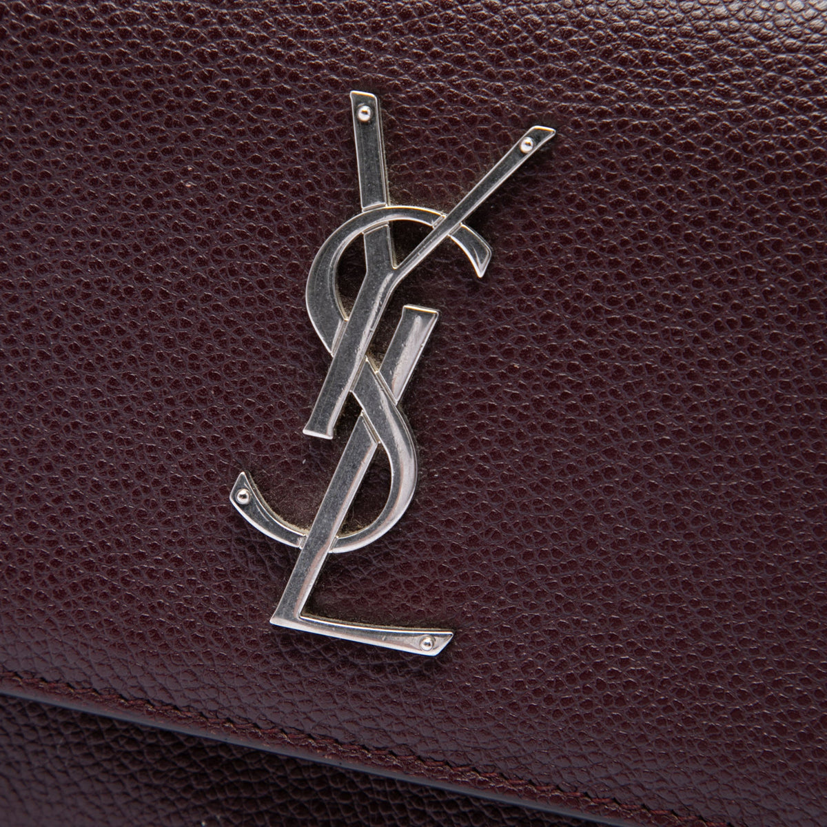 Saint Laurent Small Grained Calfskin Monogram Sunset Crossbody