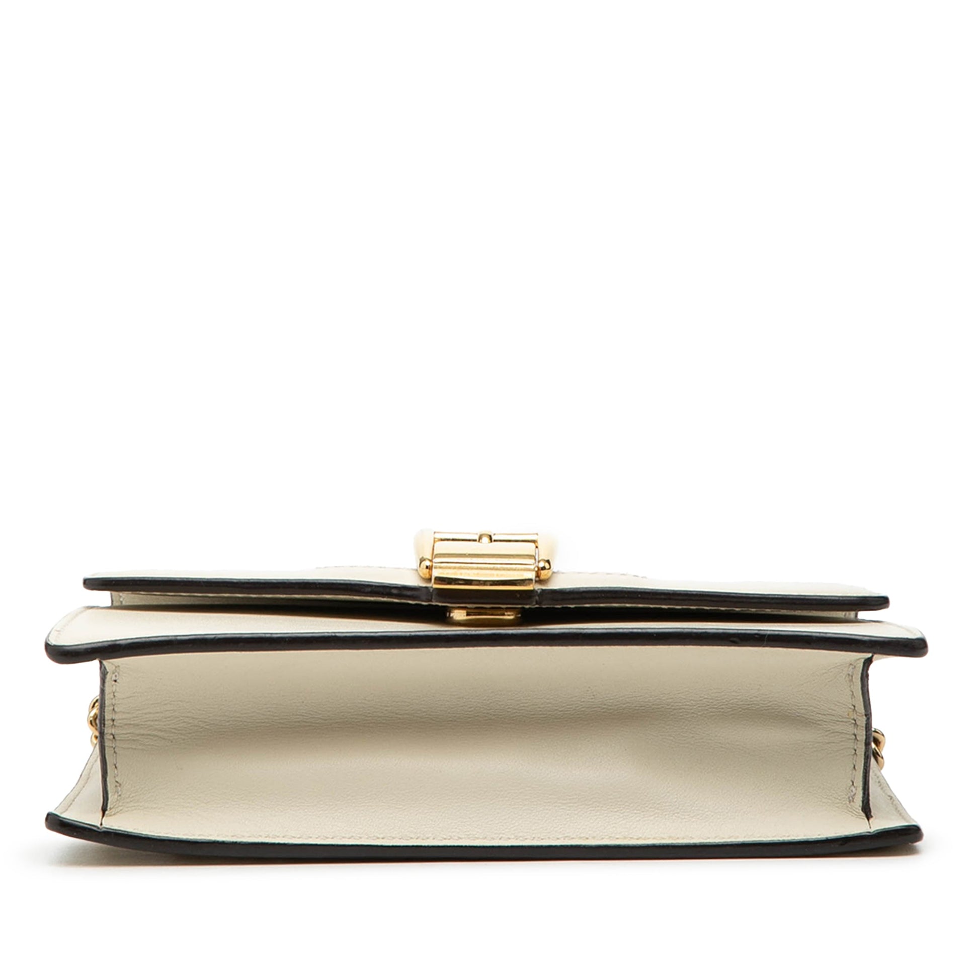 Gucci Super Mini Leather Sylvie Chain Crossbody