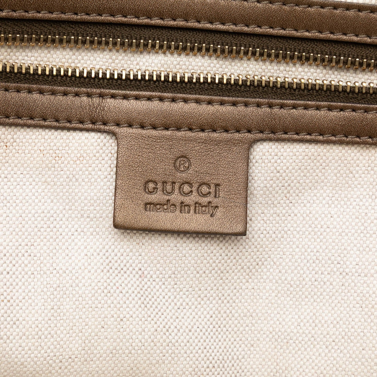 Gucci Metallic Guccissima Heart Bit Tote
