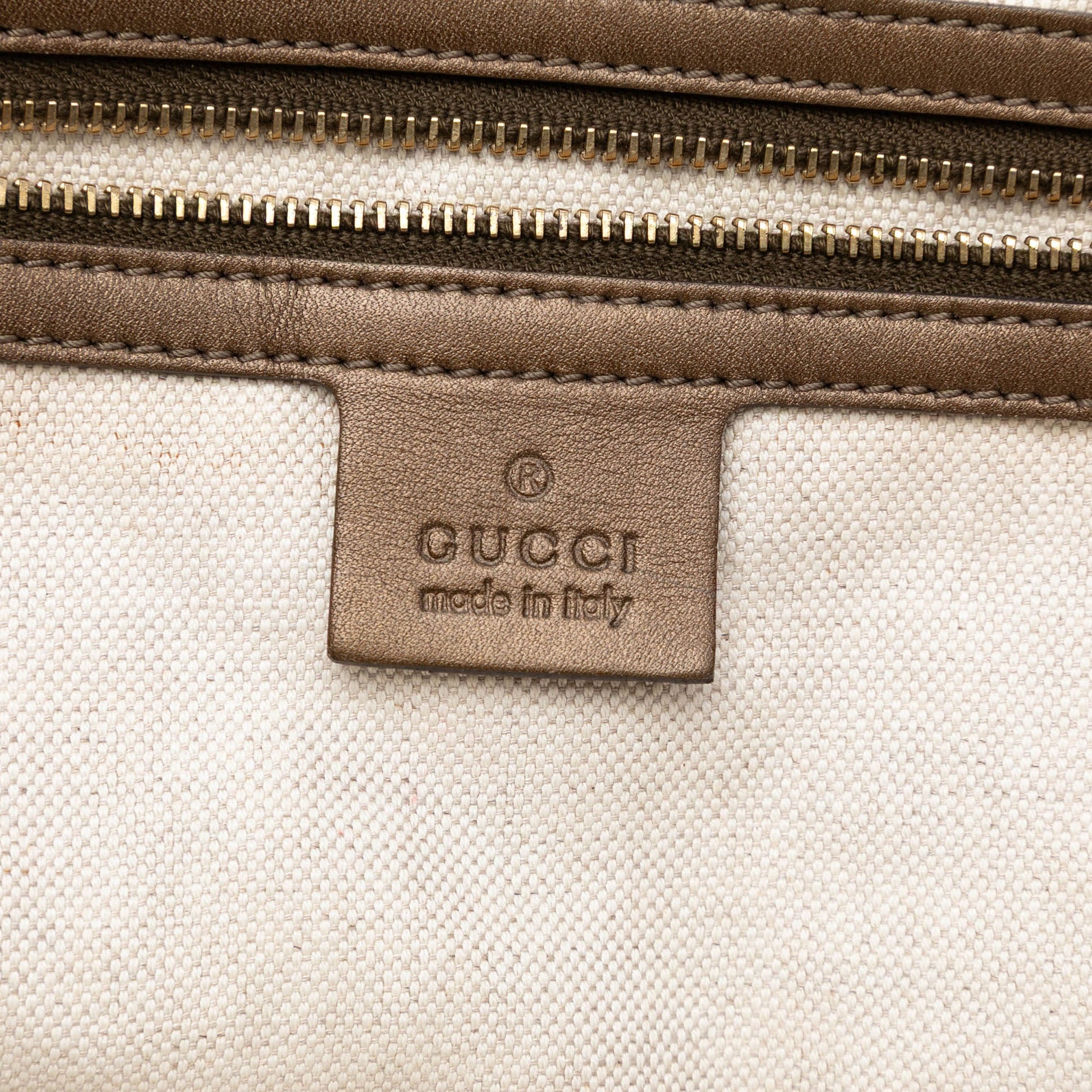 Gucci Metallic Guccissima Heart Bit Tote