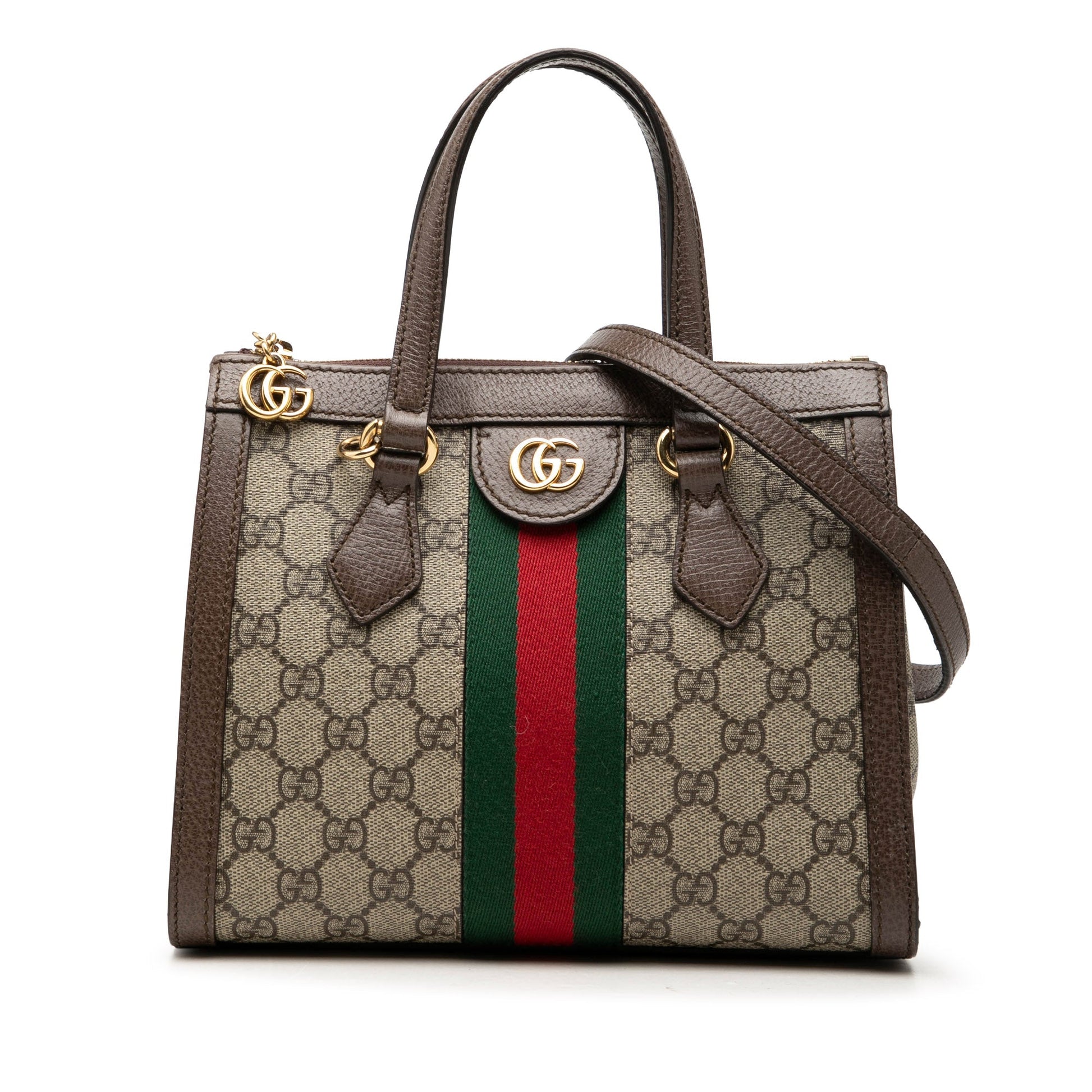 Gucci Small GG Supreme Ophidia Satchel