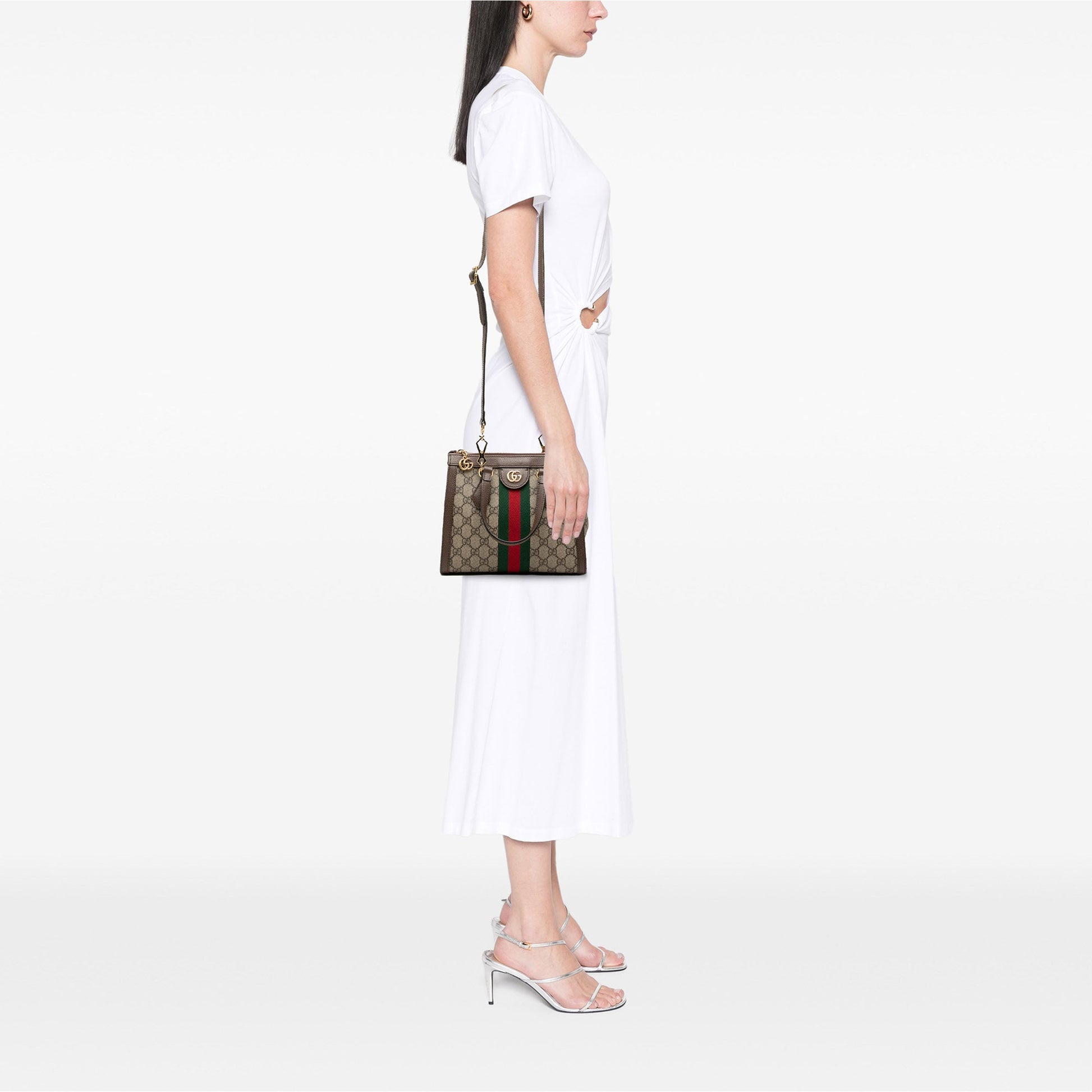 Gucci Small GG Supreme Ophidia Satchel