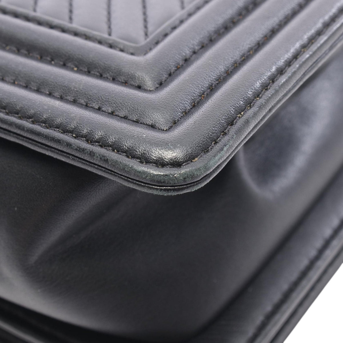 Chanel Large Chevron Lambskin Boy Flap