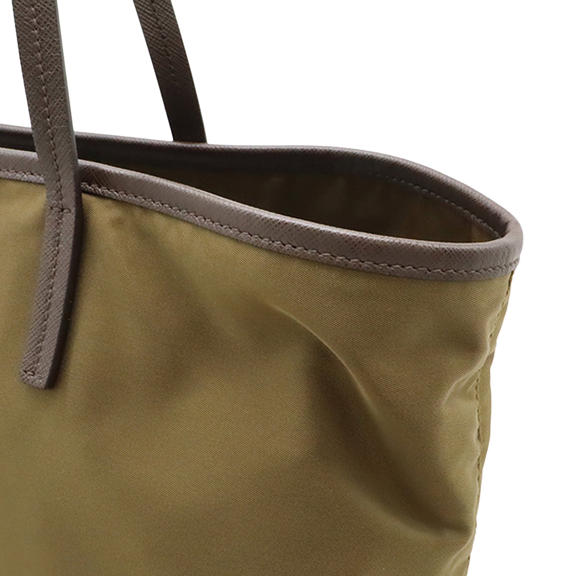 Prada Saffiano Trimmed Tessuto Velluto Ricamo Trompe L oeil Tote