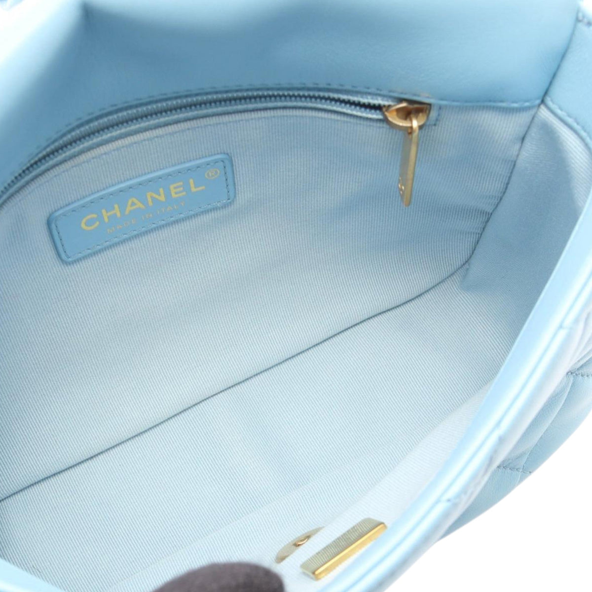 Chanel Mini Quilted Lambskin Lacquered Chain Flap