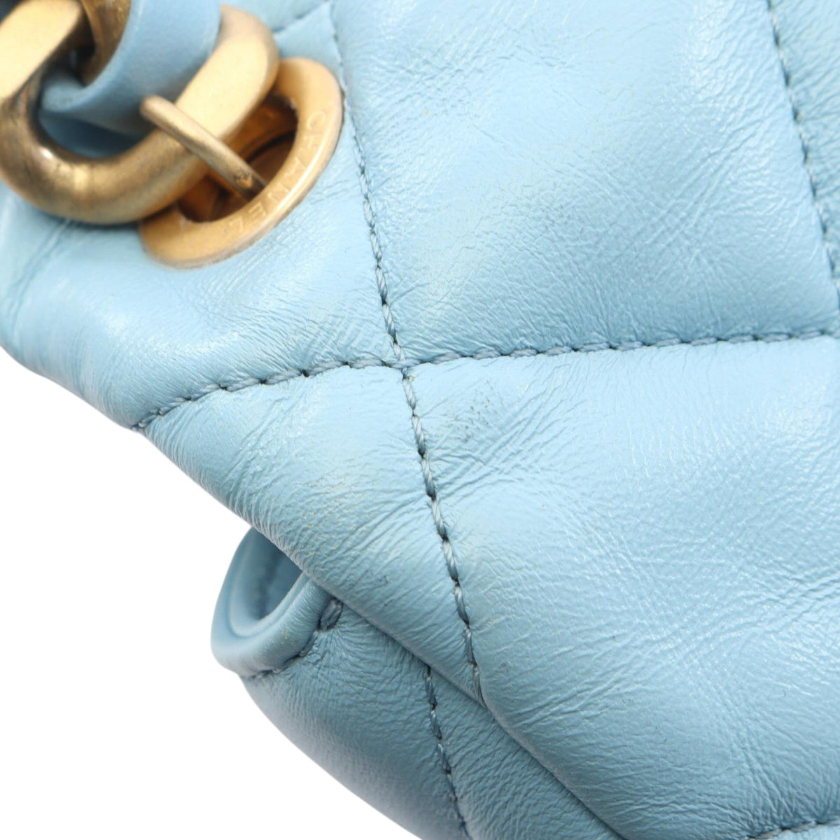 Chanel Mini Quilted Lambskin Lacquered Chain Flap